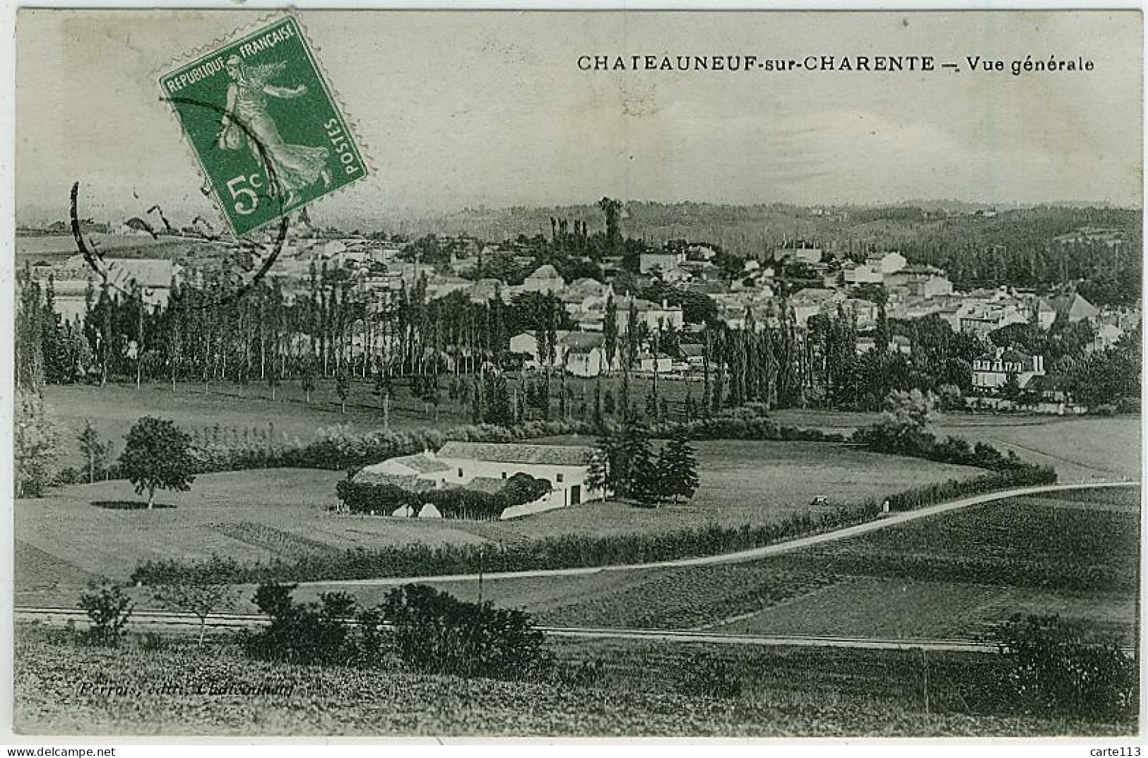 16 - B8858CPA - CHATEAUNEUF SUR CHARENTE - Vue Generale - Très Bon état - CHARENTE - Chateauneuf Sur Charente