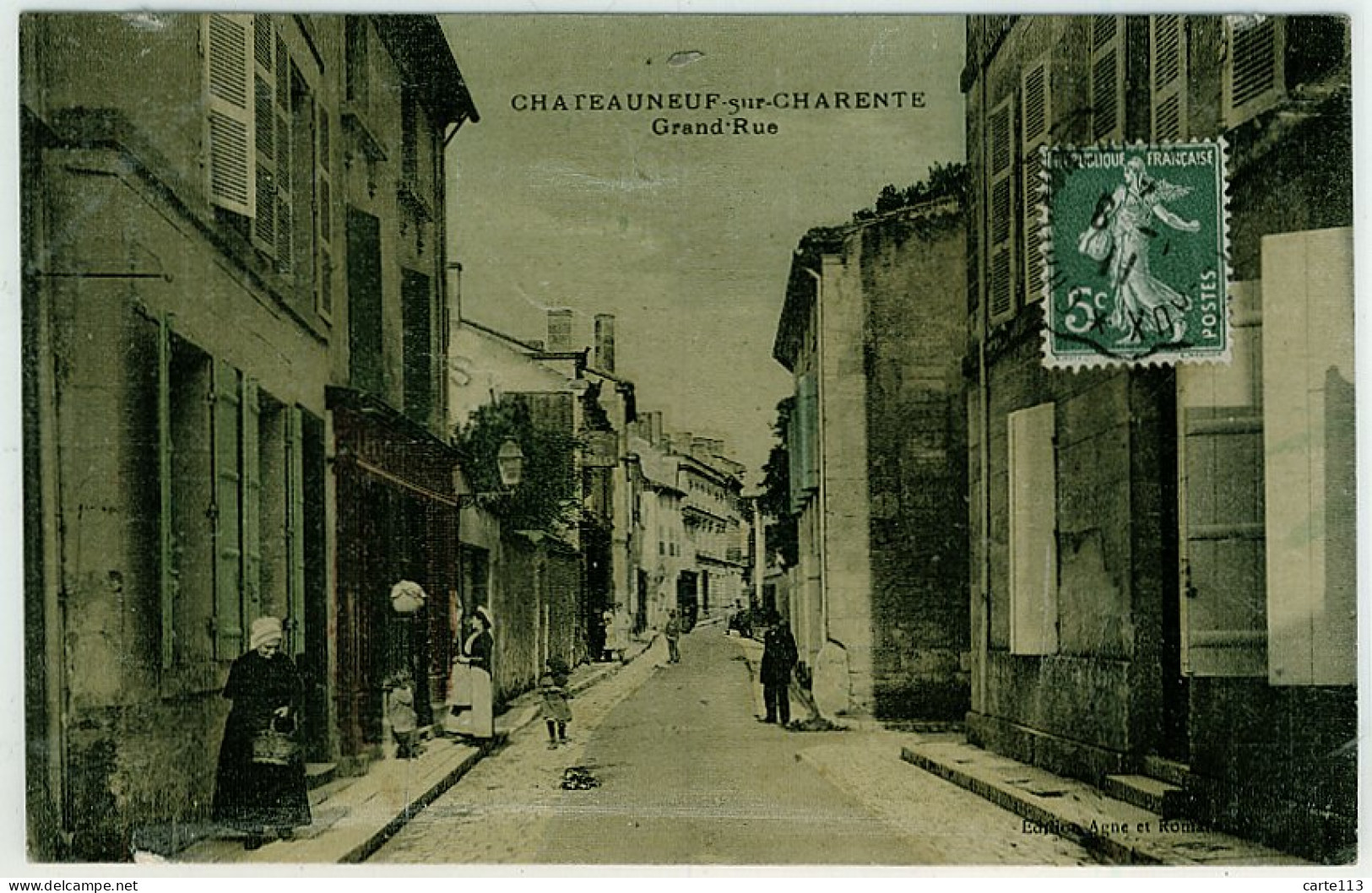 16 - B8856CPA - CHATEAUNEUF SUR CHARENTE - Grand Rue - Bon état - CHARENTE - Chateauneuf Sur Charente