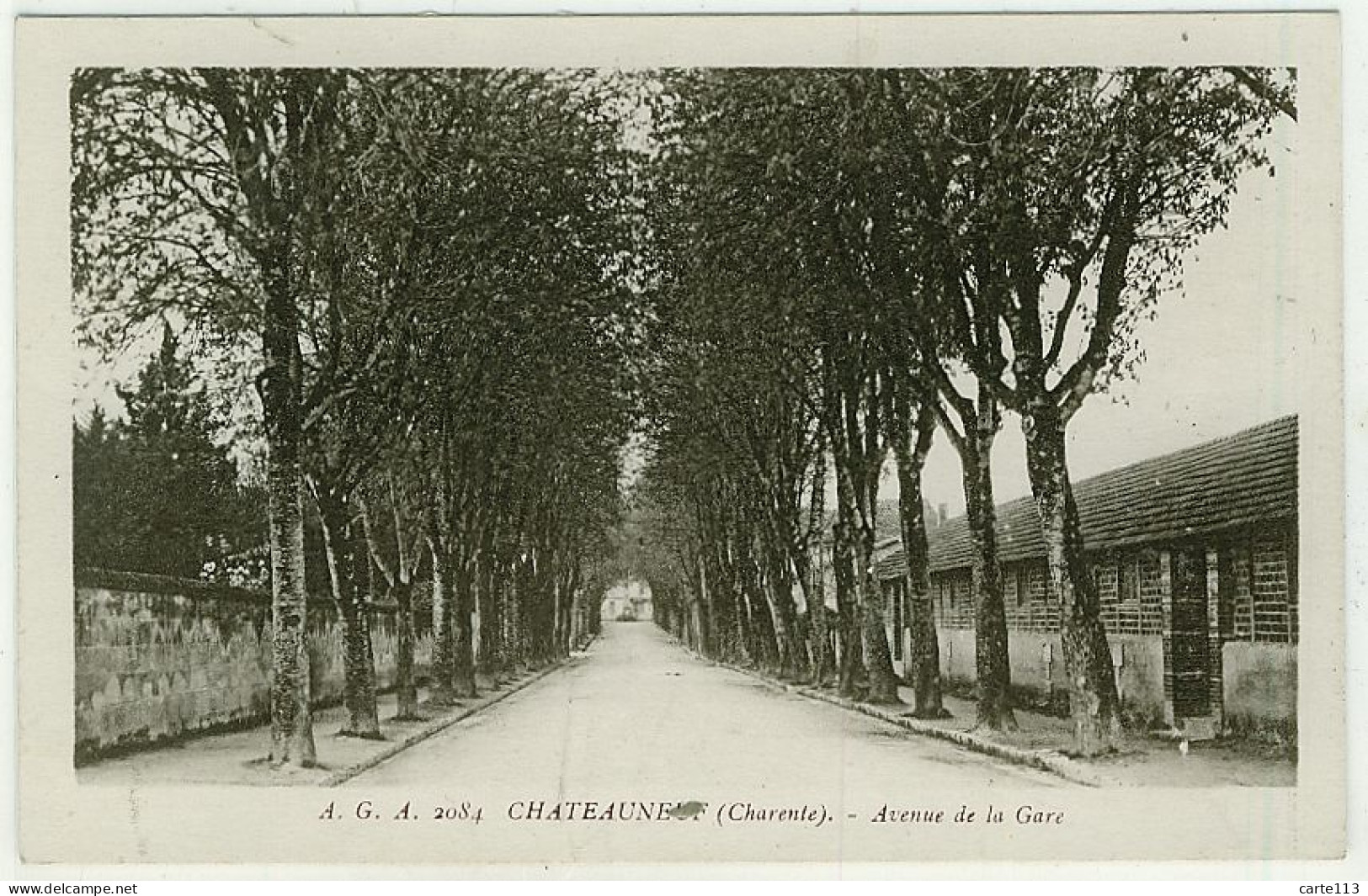 16 - B8853CPA - CHATEAUNEUF SUR CHARENTE - Avenue De La Gare - Parfait état - CHARENTE - Chateauneuf Sur Charente