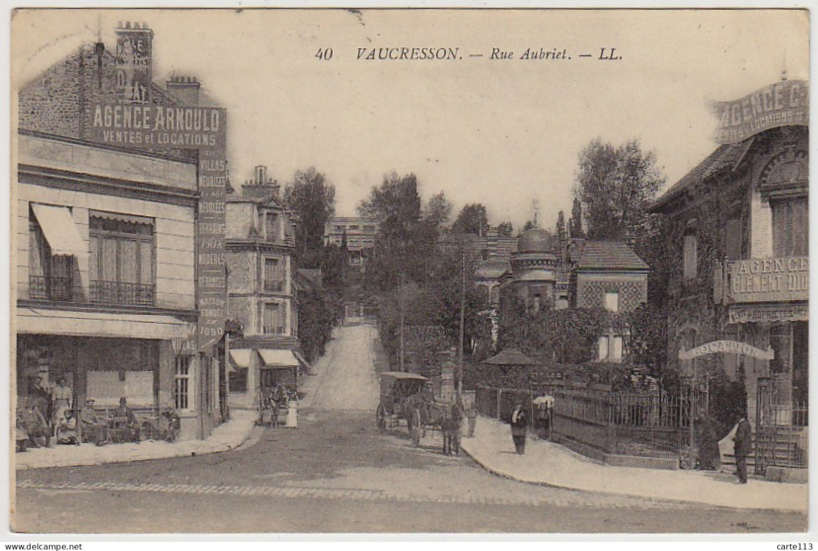 92 - B559CPA - VAUCRESSON - 40 - Rue Aubriet - Très Bon état - HAUTS-DE-SEINE - Vaucresson