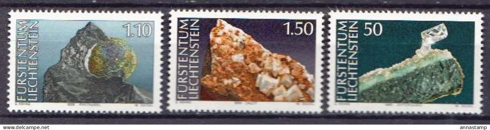 Liechtenstein MNH Set - Minerals