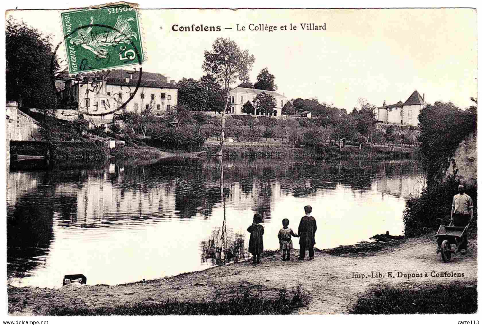 16 - B33589CPA - CONFOLENS - Le Collège Et Le Villard - Parfait état - CHARENTE - Confolens