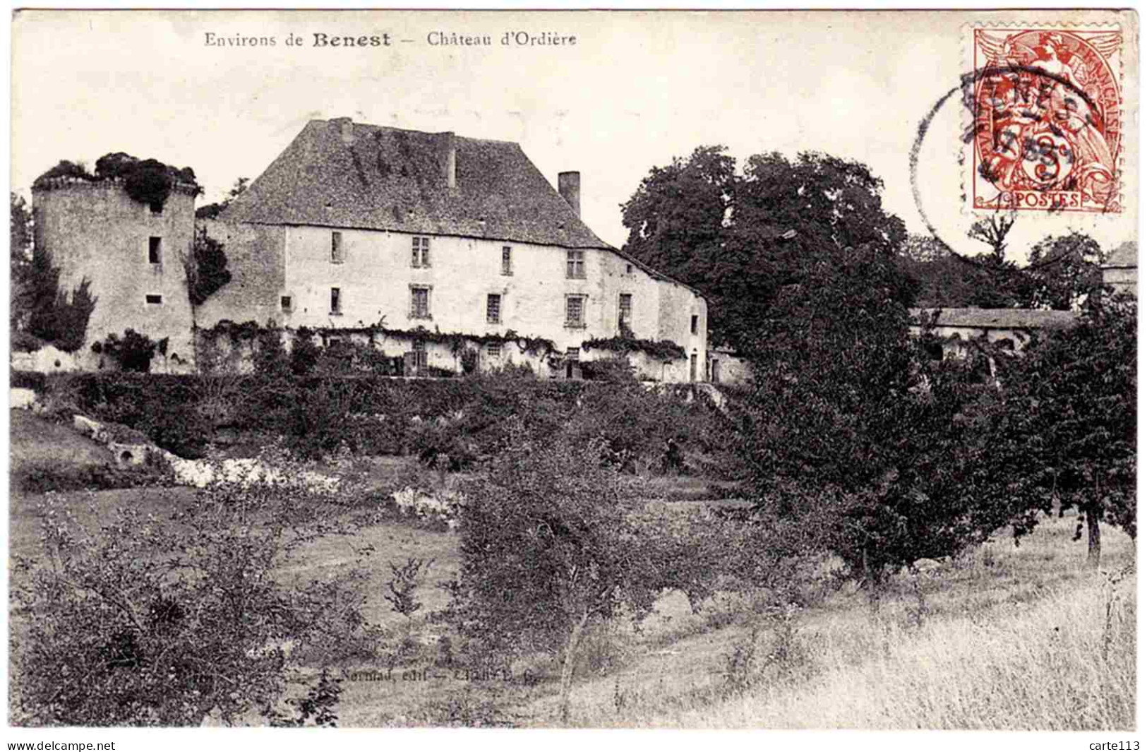 16 - B33586CPA - BENEST - Château D' ORDIERE - Bon état - CHARENTE - Sonstige & Ohne Zuordnung