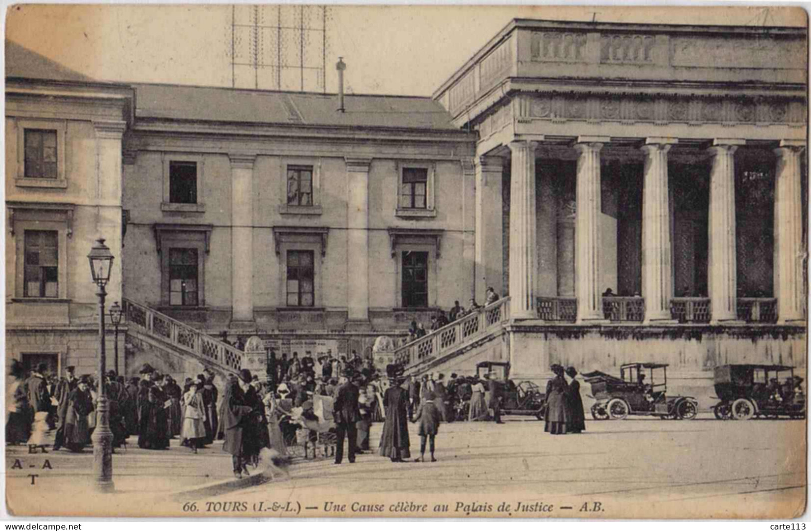 37 - B33542CPA - TOURS - Une Cause Célèbre Au Palais De Justice - Bon état - INDRE-ET-LOIRE - Tours