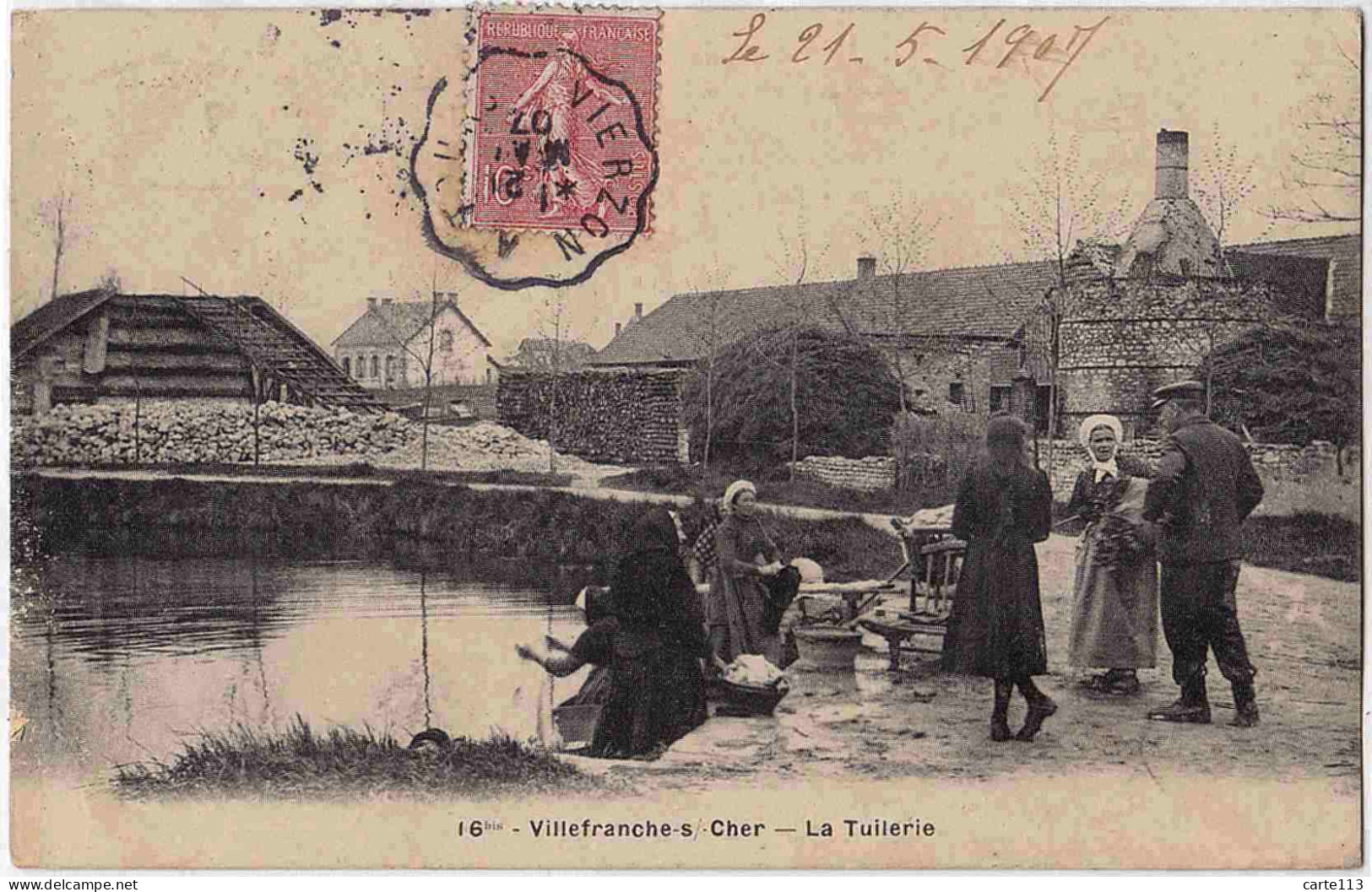 41 - B33410CPA - VILLEFRANCHE SUR CHER - La Tuilerie - Bon état - LOIR-ET-CHER - Autres & Non Classés