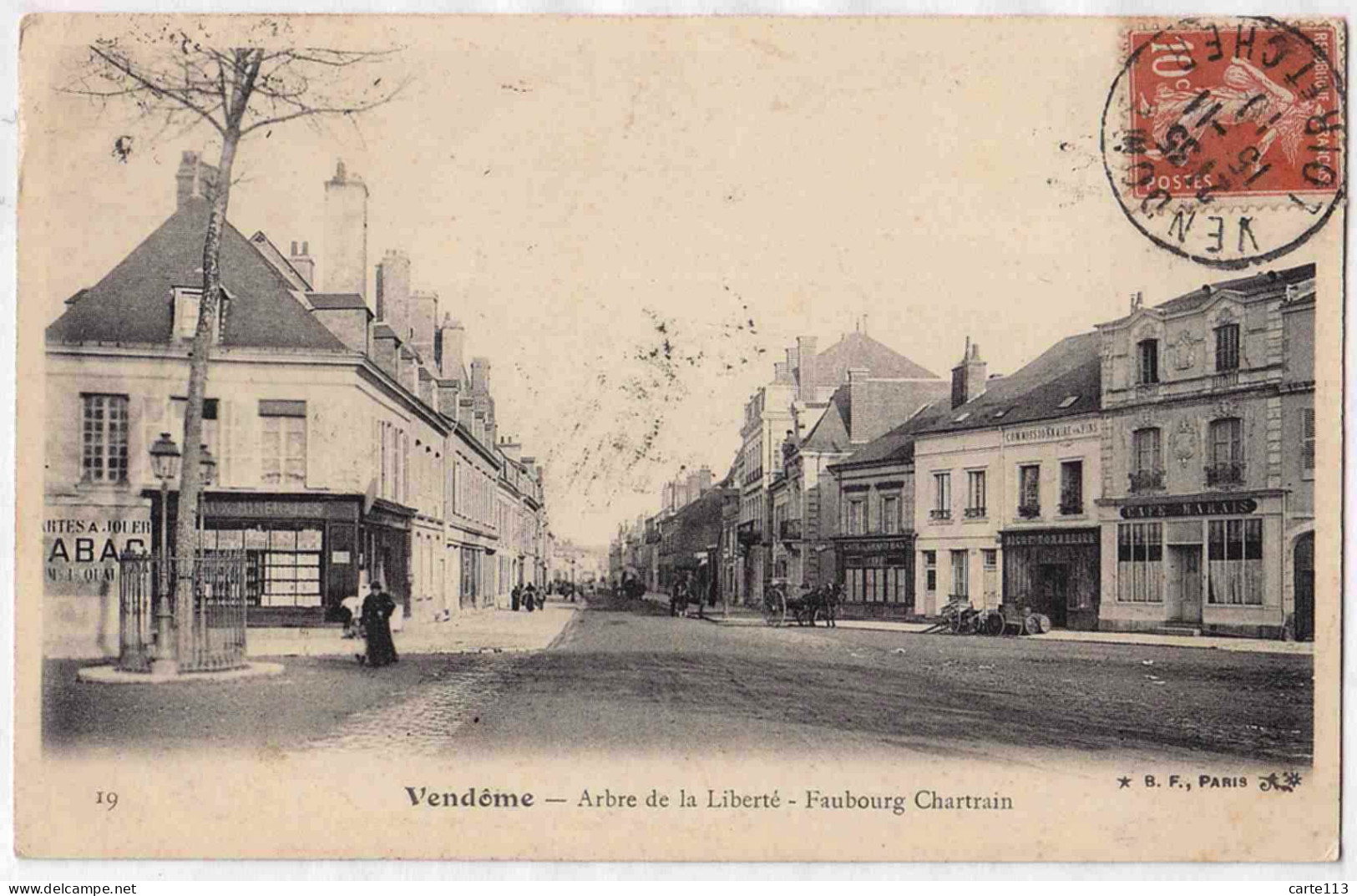 41 - B33395CPA - VENDOME - Arbre De La Liberté, Faubourg Chartrain - Tonnellerie - Très Bon état - LOIR-ET-CHER - Vendome