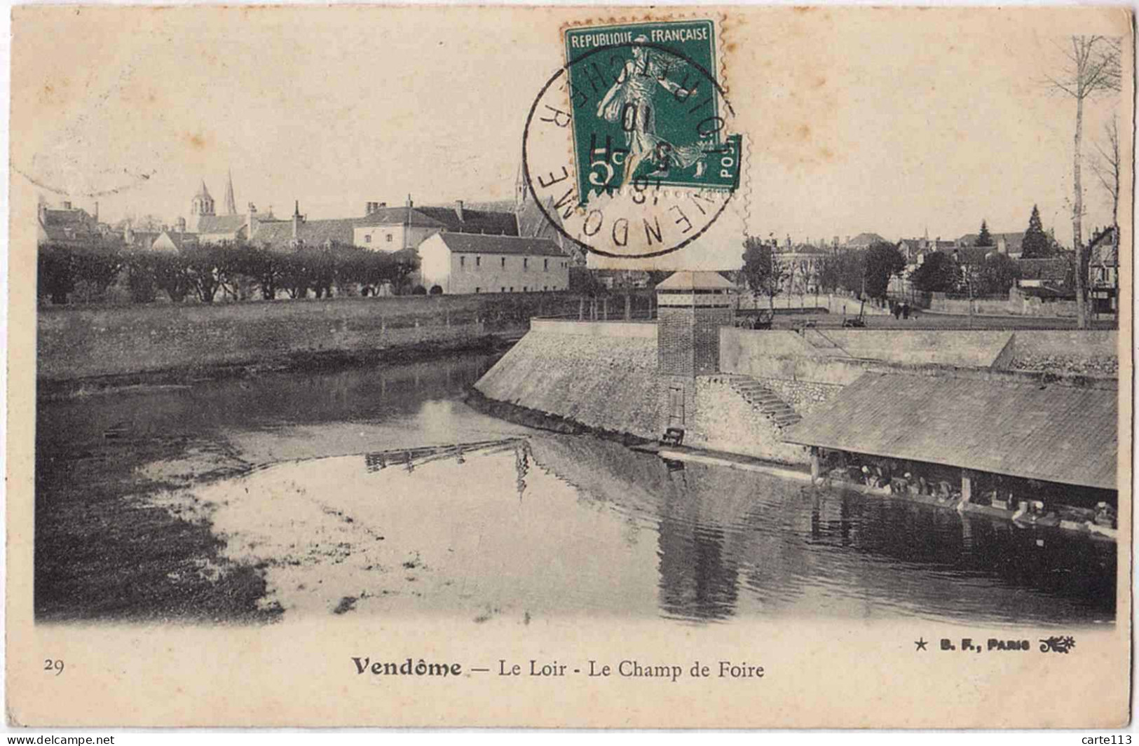 41 - B33385CPA - VENDOME - Le LOIR, Le Champ De Foire - Très Bon état - LOIR-ET-CHER - Vendome