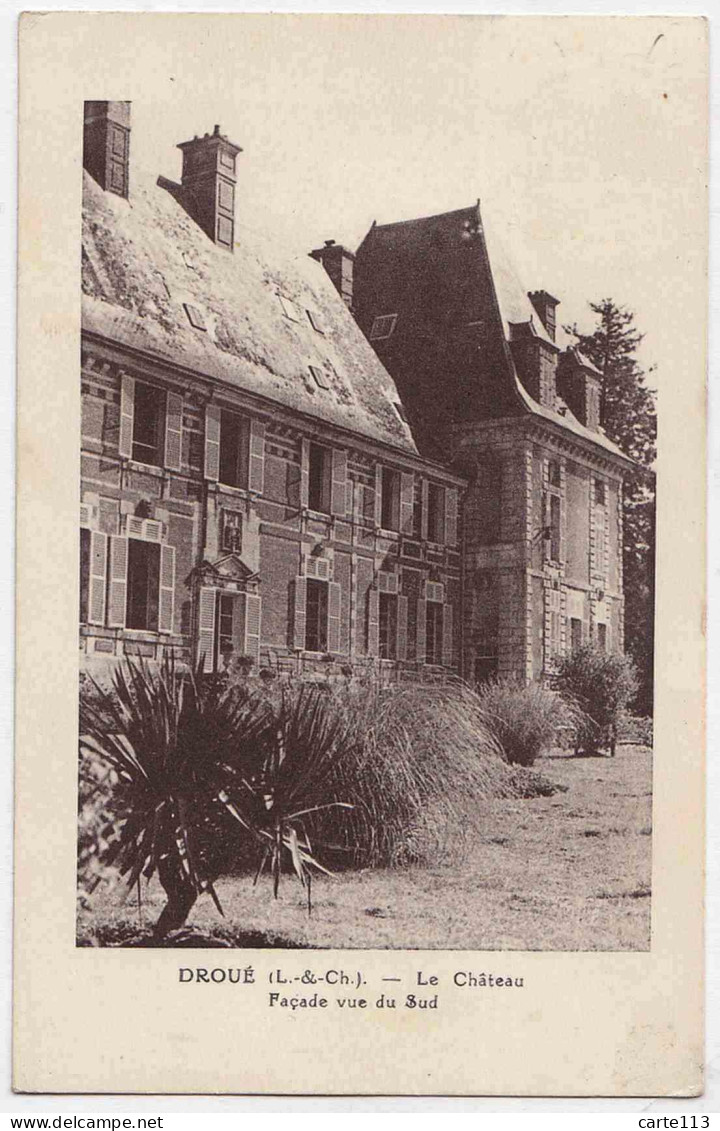 41 - B33321CPA - DROUE - Le Château, Facade Vue Du Sud - Très Bon état - LOIR-ET-CHER - Droue