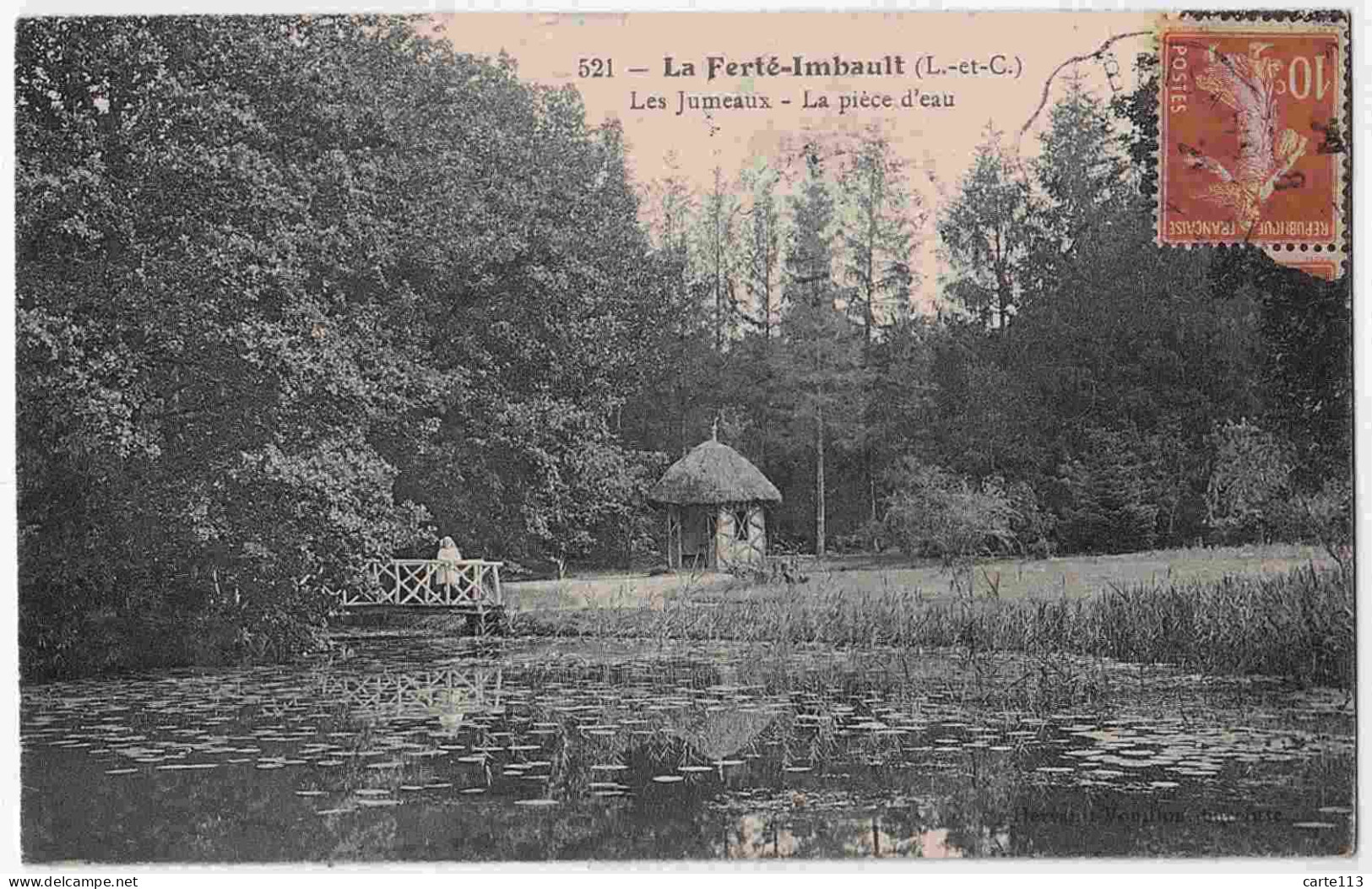 41 - B33326CPA - LA FERTE IMBAULT - Les Jumeaux, La Piece D'eau - Très Bon état - LOIR-ET-CHER - Autres & Non Classés