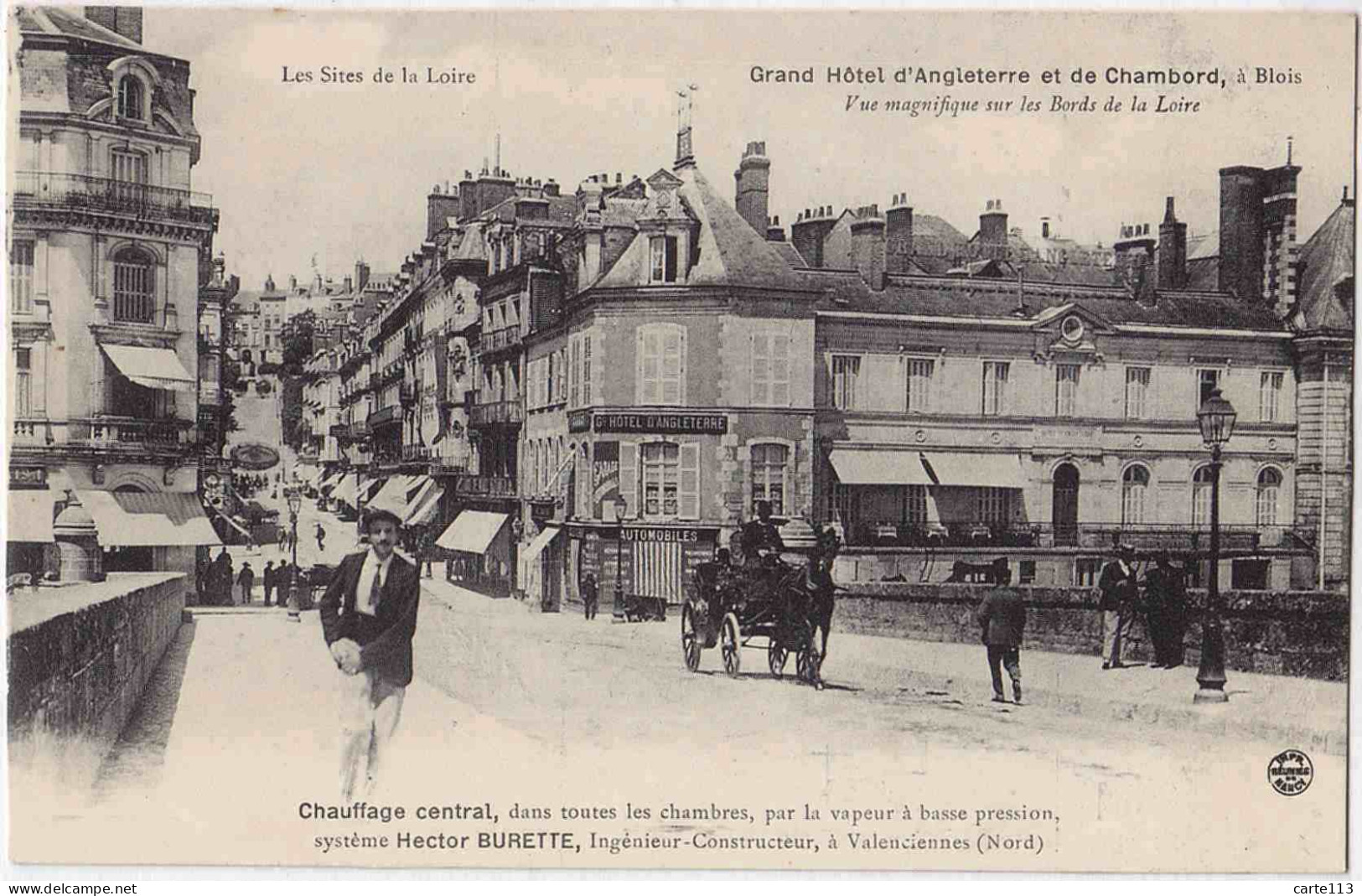 41 - B33313CPA - BLOIS - Grand Hotel D'Angleterre, Chauffage BURETTE - Parfait état - LOIR-ET-CHER - Blois