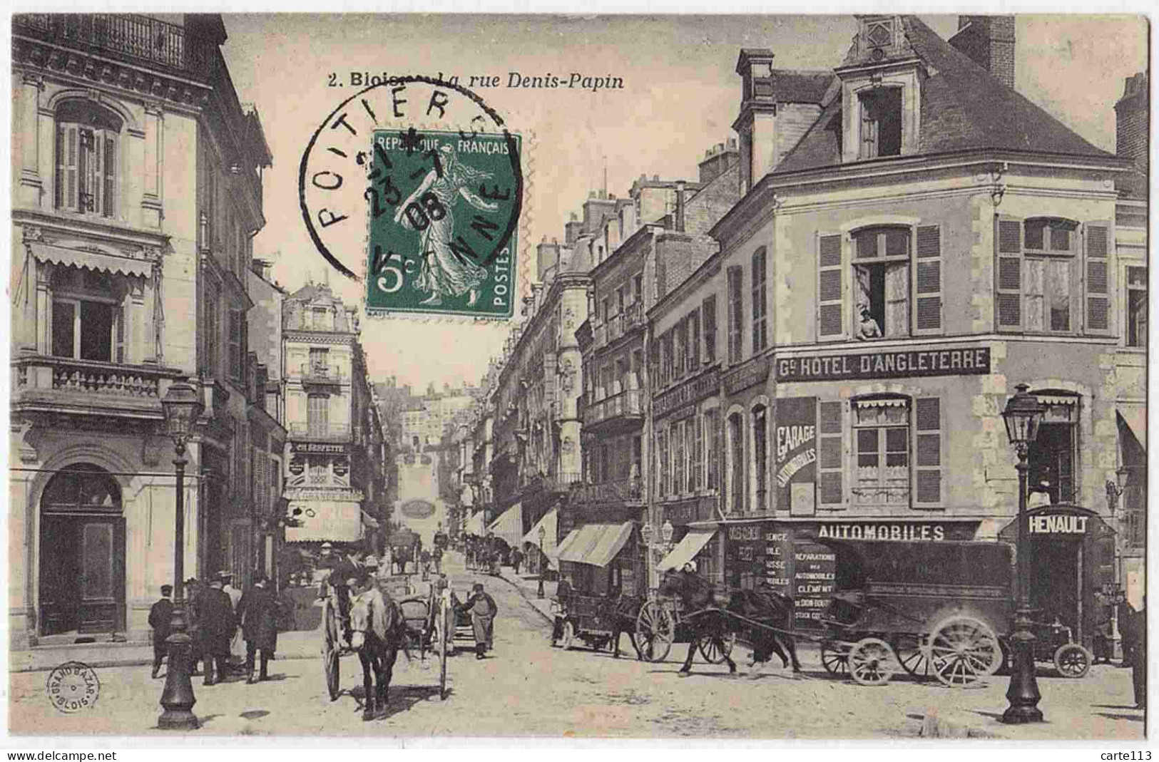 41 - B33312CPA - BLOIS - La Rue Denis Papin - Parfait état - LOIR-ET-CHER - Blois