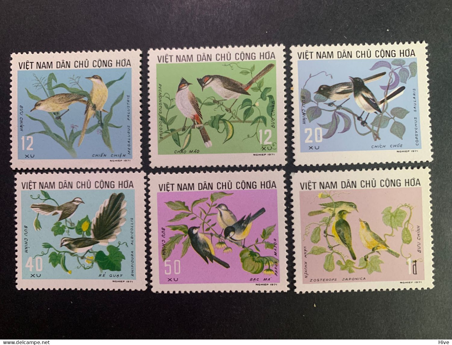 Vietnam 1971 - Mi.735-40. - Birds MNH - Vietnam