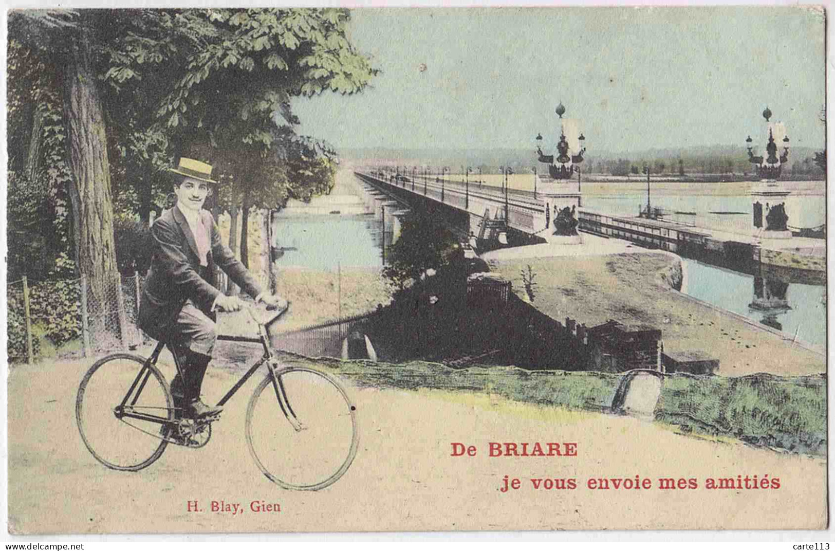 45 - B33177CPA - BRIARE - Je Vous Envoie Mes Amities - Très Bon état - LOIRET - Briare