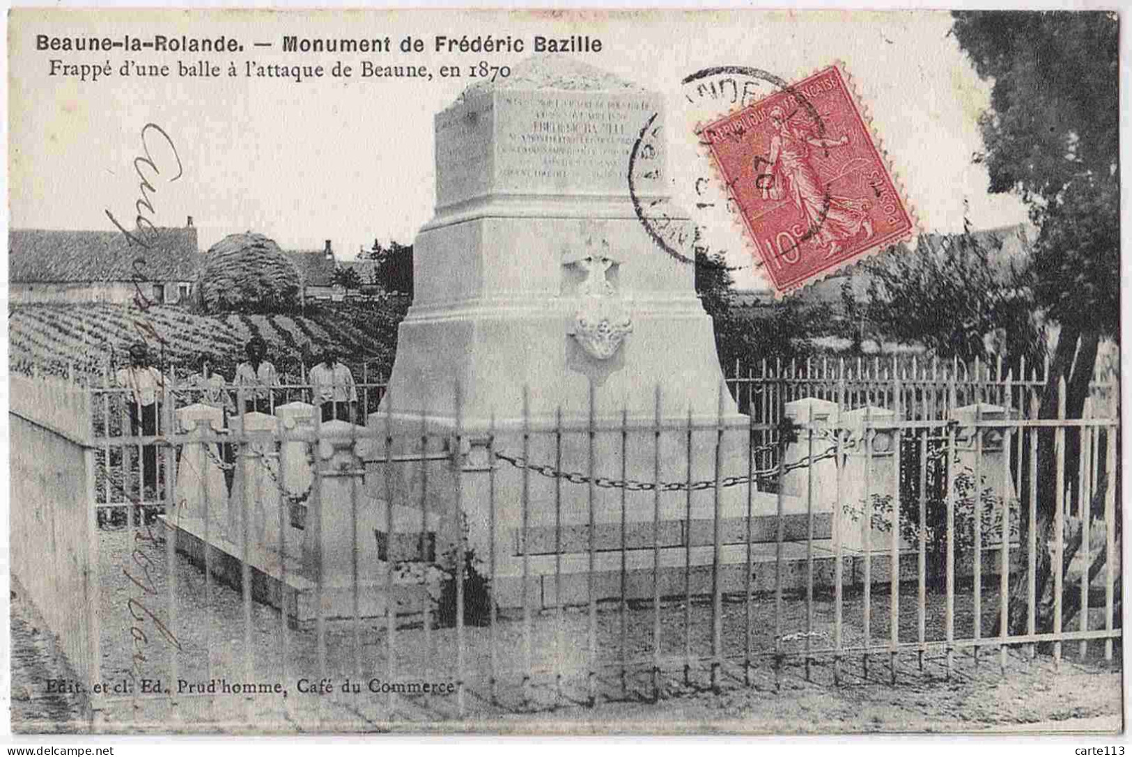 45 - B33173CPA - BEAUNE LA ROLANDE - Monument De Frederic Bazille - Très Bon état - LOIRET - Beaune-la-Rolande