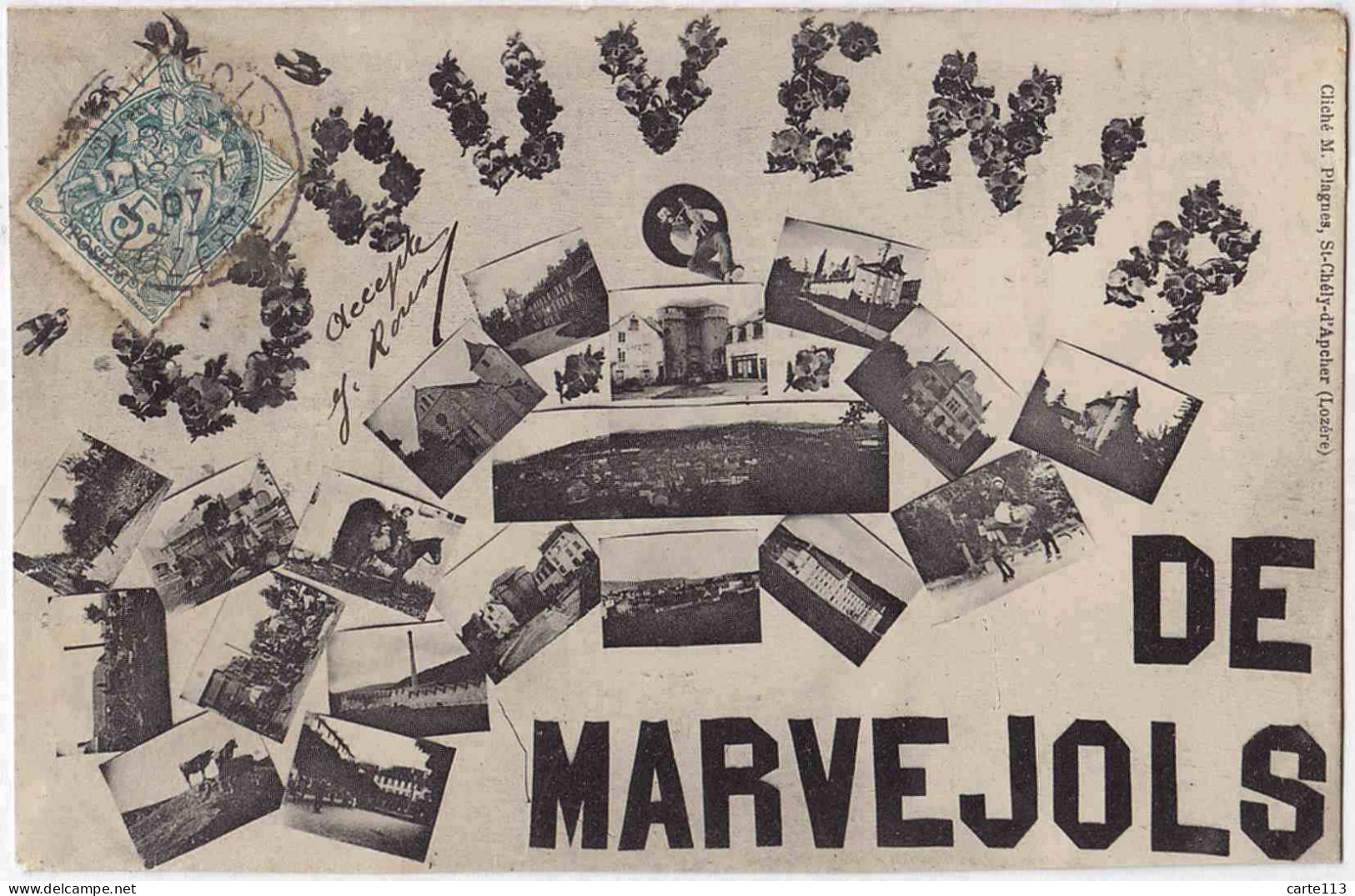 48 - B33163CPA - MARVEJOLS - Souvenir De… - Très Bon état - LOZERE - Marvejols