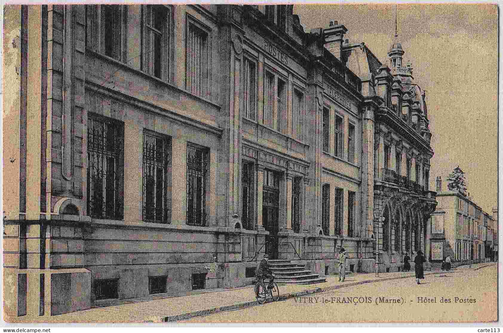 51 - B33122CPA - VITRY LE FRANCOIS - Hotel Des Postes - Assez Bon état - MARNE - Vitry-le-François