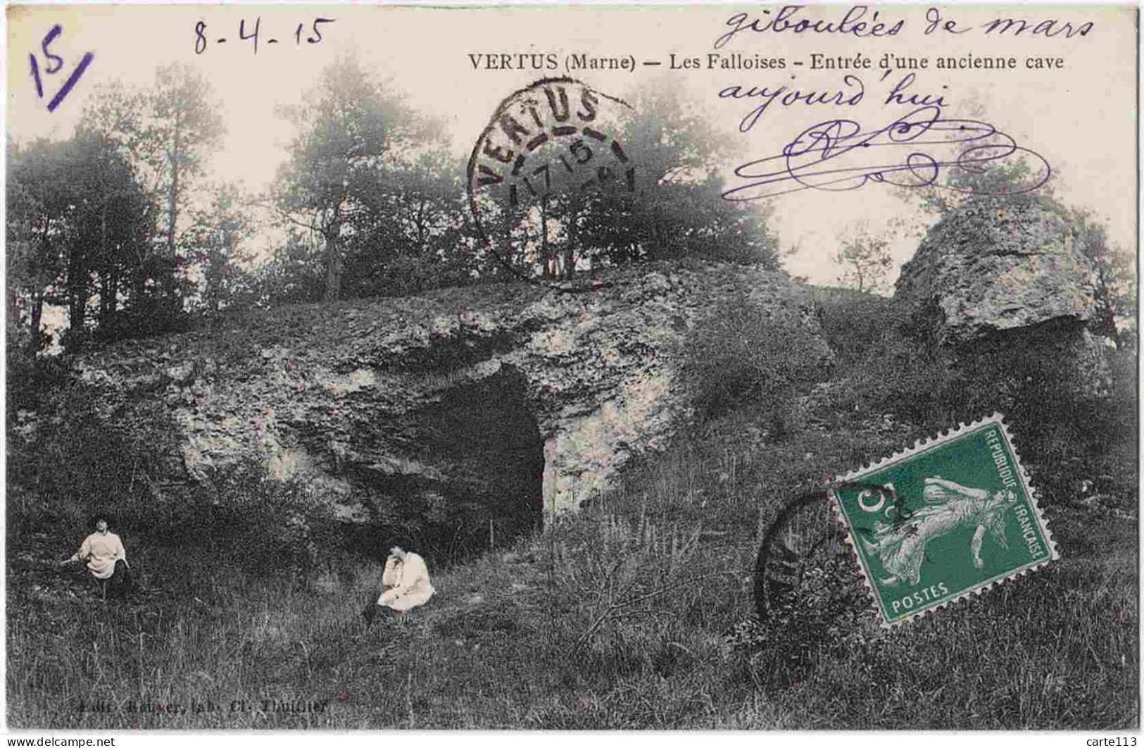 51 - B33107CPA - VERTUS - Les Falloises (Fallaises) Entree Ancienne Cave - Parfait état - MARNE - Vertus