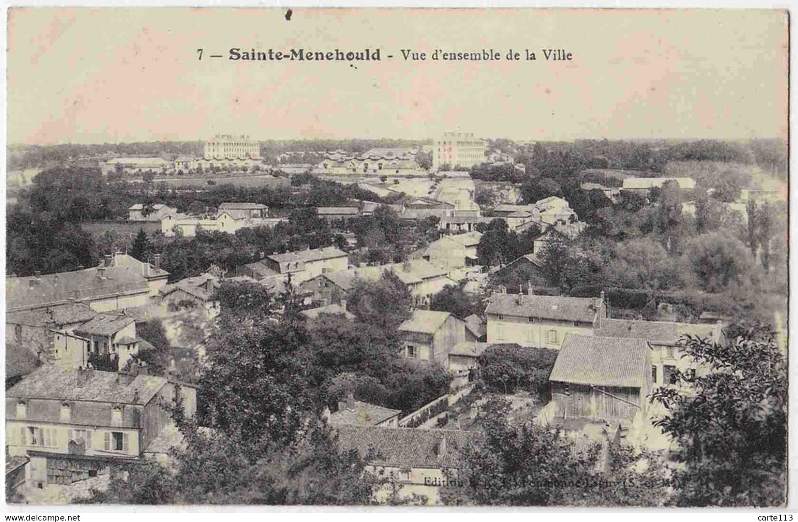 51 - B33089CPA - SAINTE MENEHOULD - Vue D' Ensemble De La Ville - Très Bon état - MARNE - Sainte-Menehould