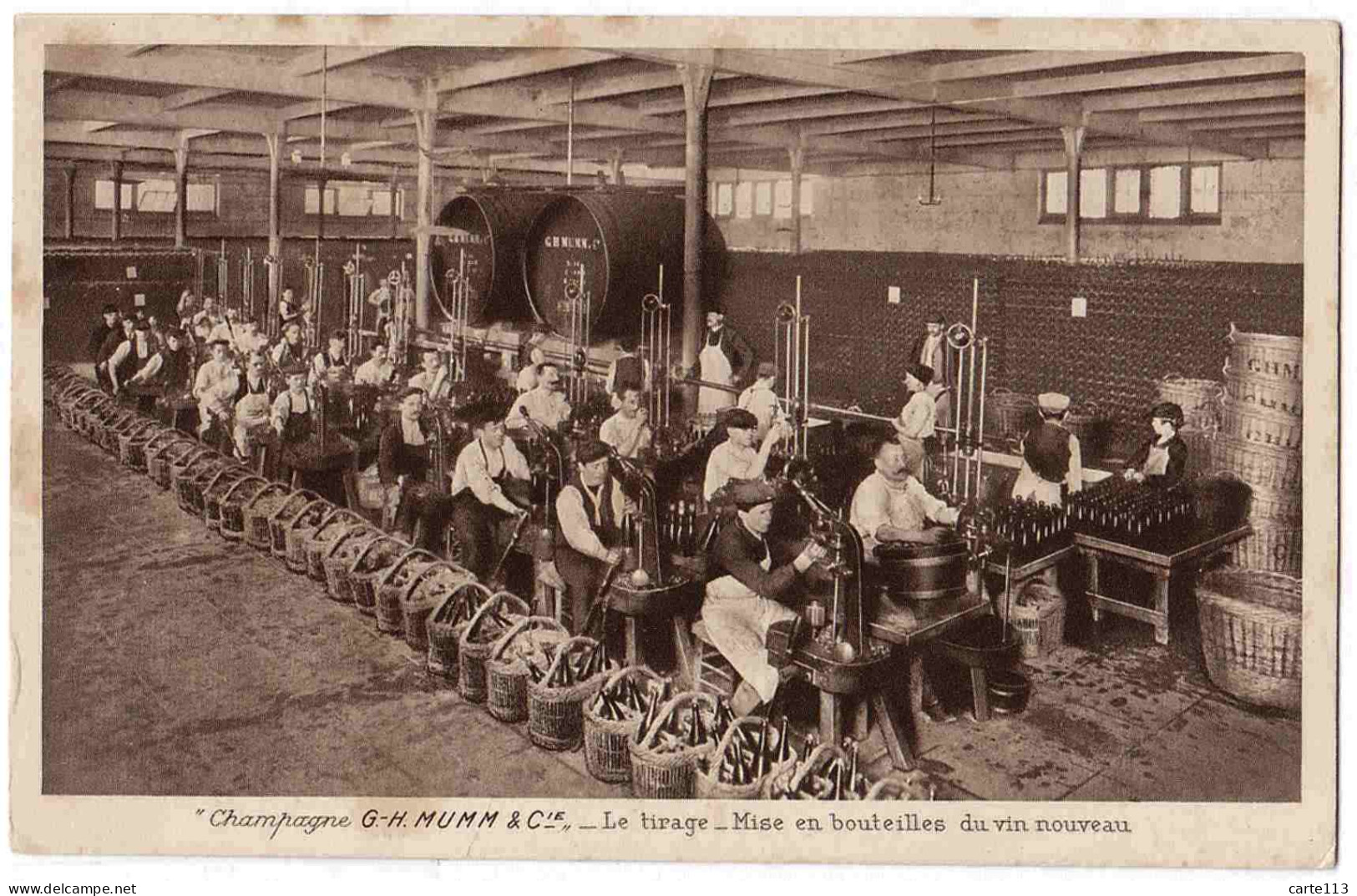 51 - B33075CPA - REIMS - Champagne MUMM - Tirage -  Mise En Bouteille Du Vin Nouveau - Bon état - MARNE - Reims