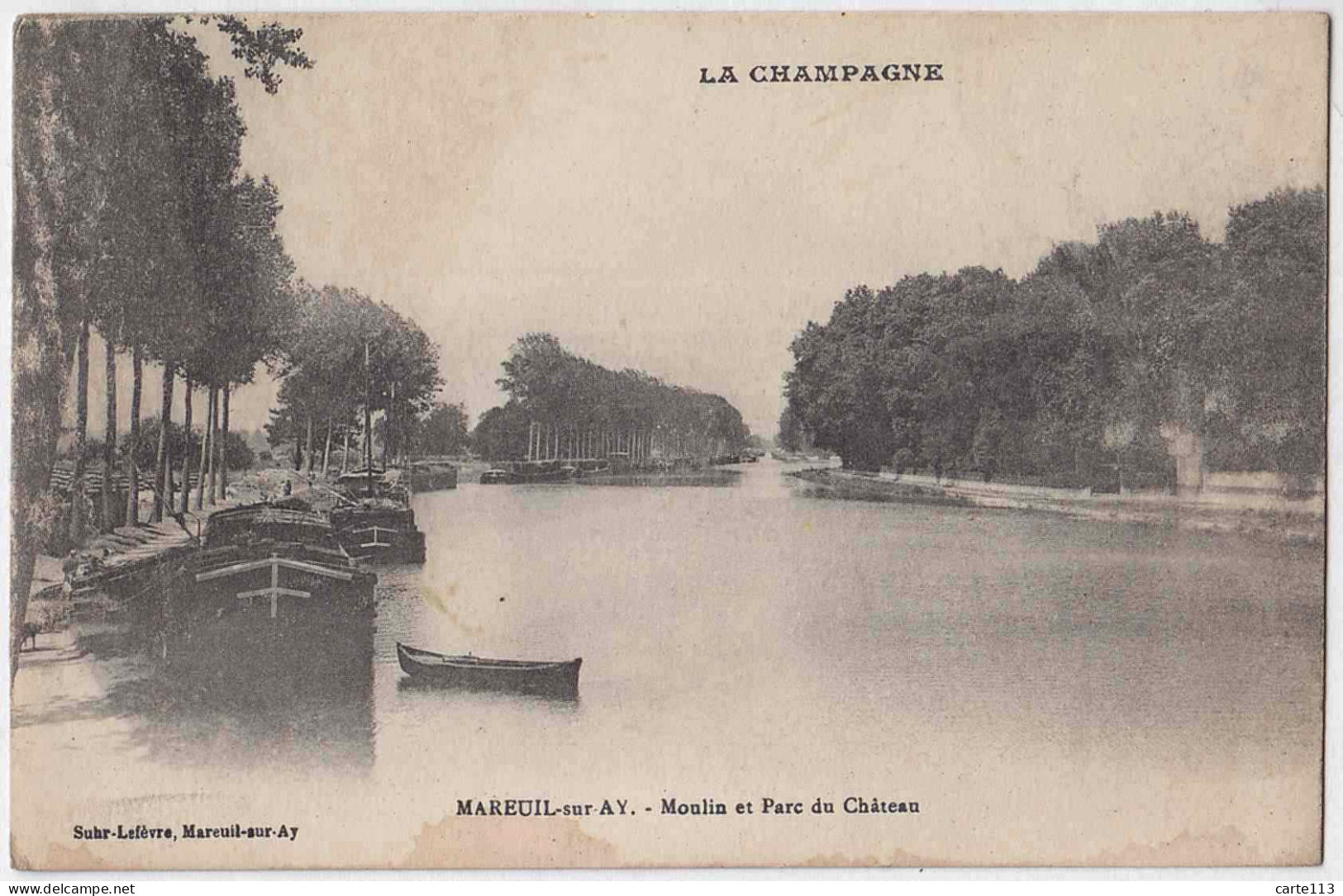 51 - B33048CPA - MAREUIL SUR AY - Moulin  Et Parc Du Chateau - Bon état - MARNE - Mareuil-sur-Ay