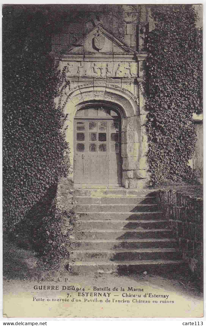 51 - B33025CPA - ESTERNAY - Chateau, Porte Conservee Pavillon Ancien - Très Bon état - MARNE - Esternay