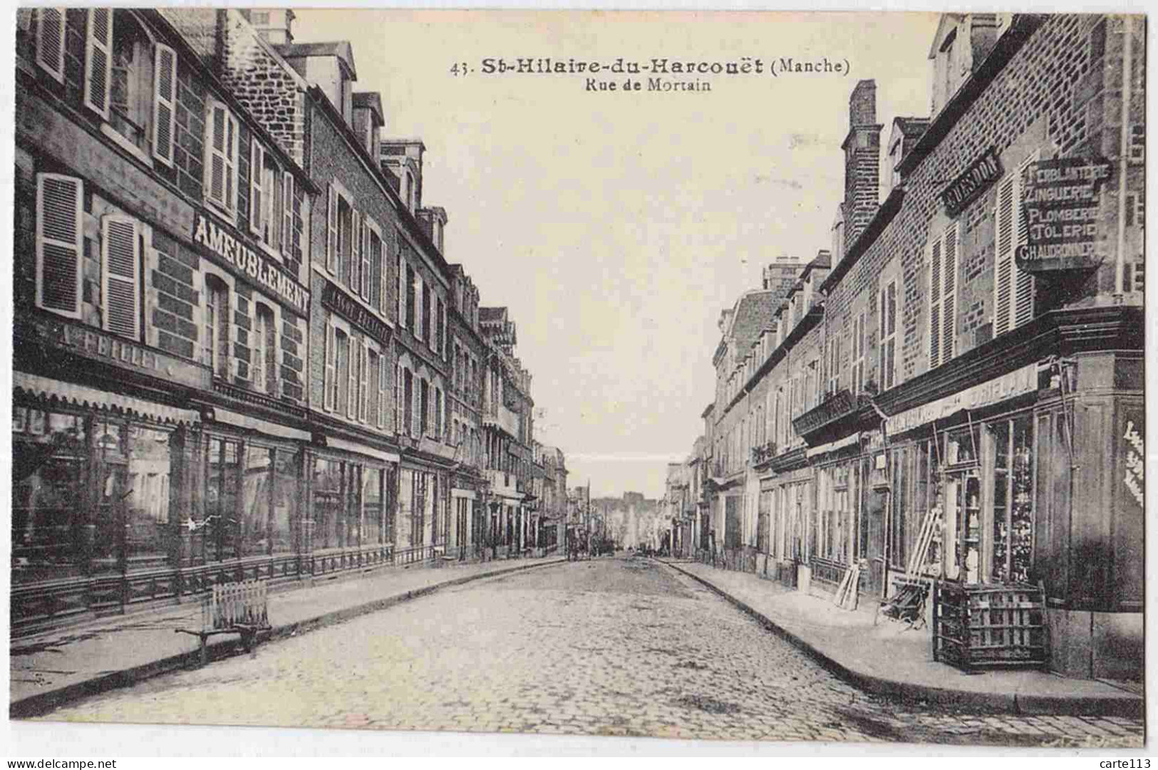 50 - B32972CPA - SAINT ST HILAIRE DU HARCOUET - Rue Du Mortain - Parfait état - MANCHE - Saint Hilaire Du Harcouet