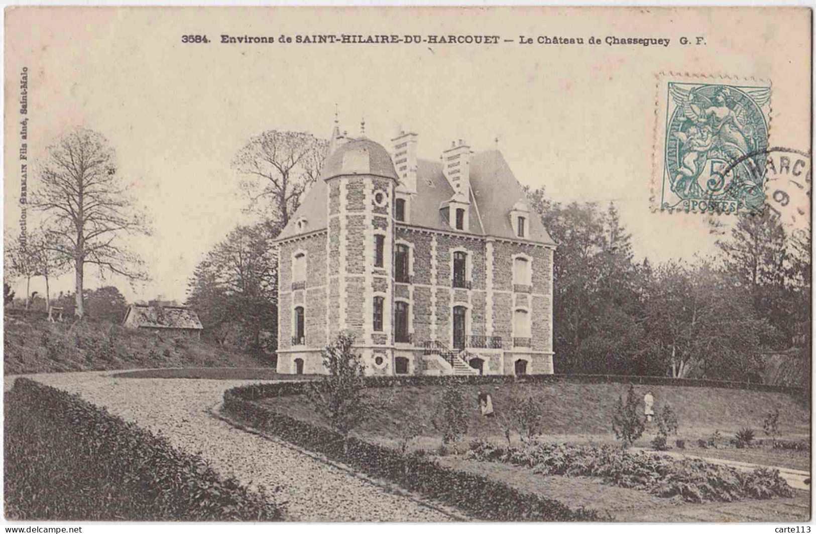 50 - B32946CPA - SAINT HILAIRE DU HARCOUET - Chateau De Chasseguey - Parfait état - MANCHE - Saint Hilaire Du Harcouet