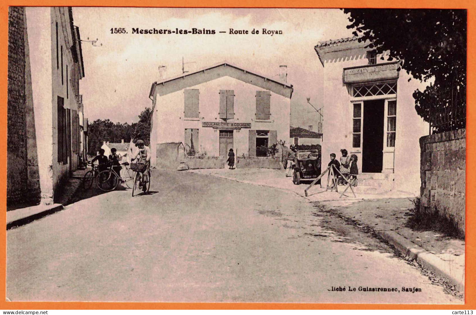 17 - B34147CPA - MESCHERS LES BAINS - Route De Royan - Boulangerie Cochain - Très Bon état - CHARENTE - Meschers
