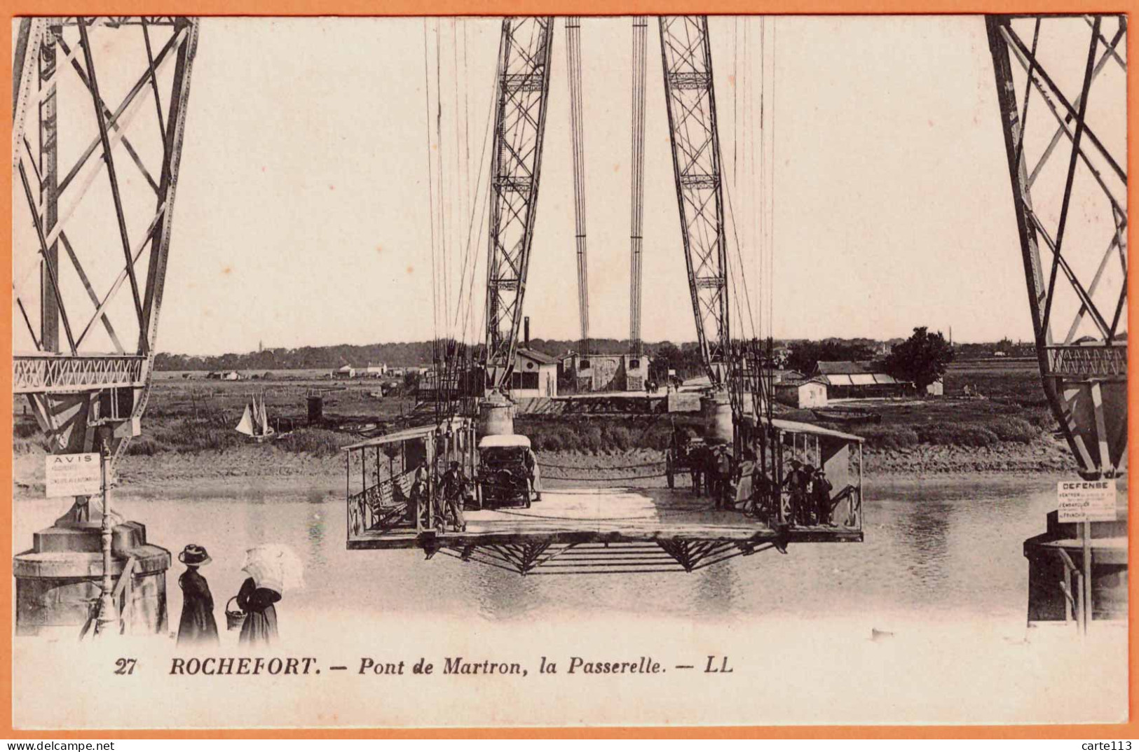 17 - B34144CPA - ROCHEFORT SUR MER - Pont De Martron, La Passerelle - Très Bon état - CHARENTE-MARITIME - Rochefort