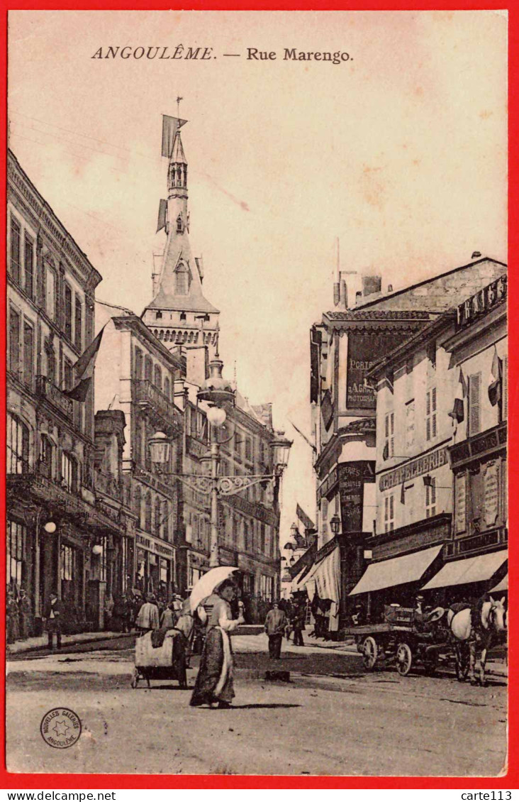 16 - B33954CPA - ANGOULEME - Rue Marengo - Très Bon état - CHARENTE - Angouleme