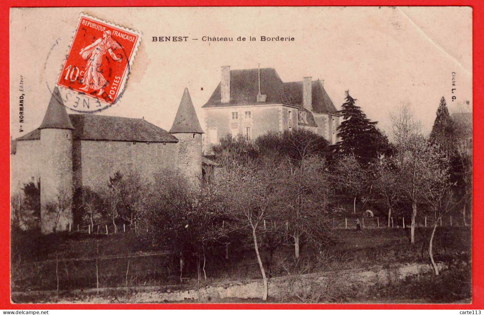 16 - B33953CPA - BENEST - Château De La Borderie - Bon état - CHARENTE - Sonstige & Ohne Zuordnung