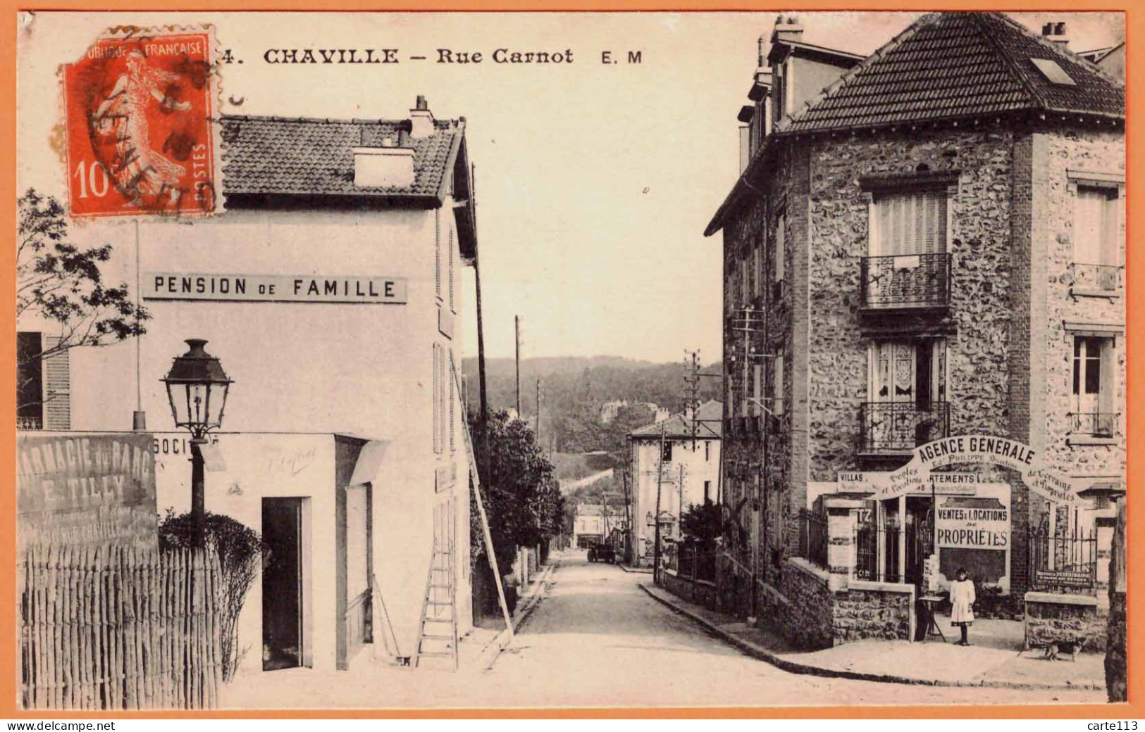 92 - B33886CPA - CHAVILLE - Rue Carnot - Agence De Location Philippe - Très Bon état - HAUTS-DE-SEINE - Chaville