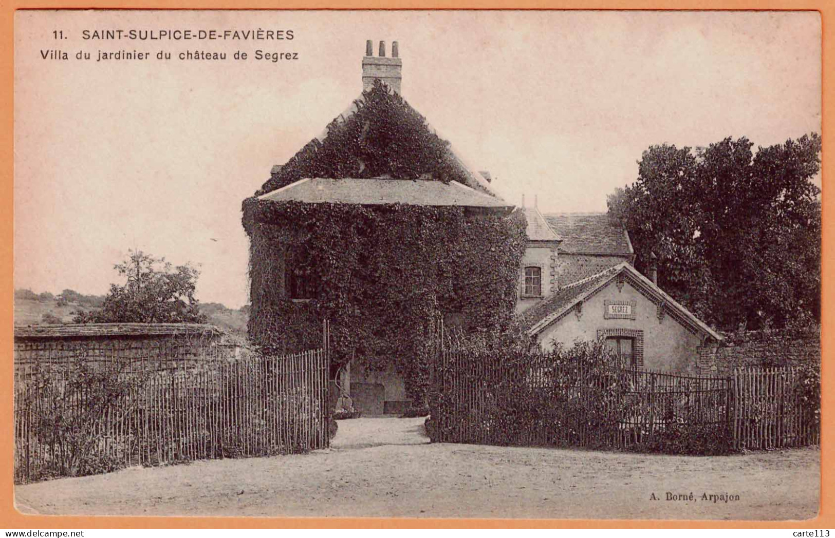 91 - B33873CPA - SAINT ST SULPICE DE FAVIERES - Villa Du Jardinier Château De Segrez - Très Bon état - ESSONNE - Saint Sulpice De Favieres