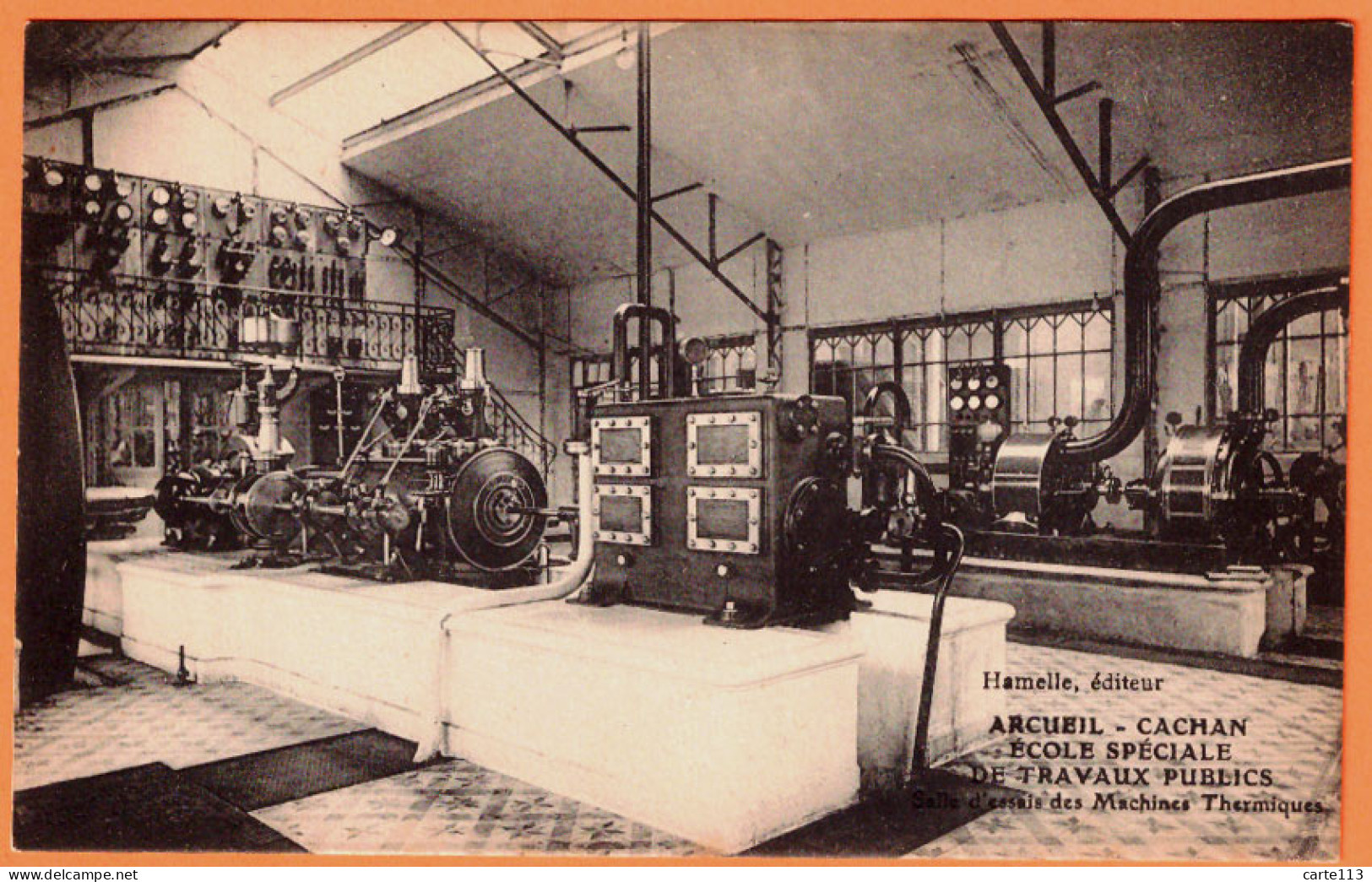 94 - B33856CPA - ARCUEIL CACHAN - Essais Machines Thermiques -  Ecole Spéciale Travaux Publics - Très Bon état - VAL-DE- - Arcueil