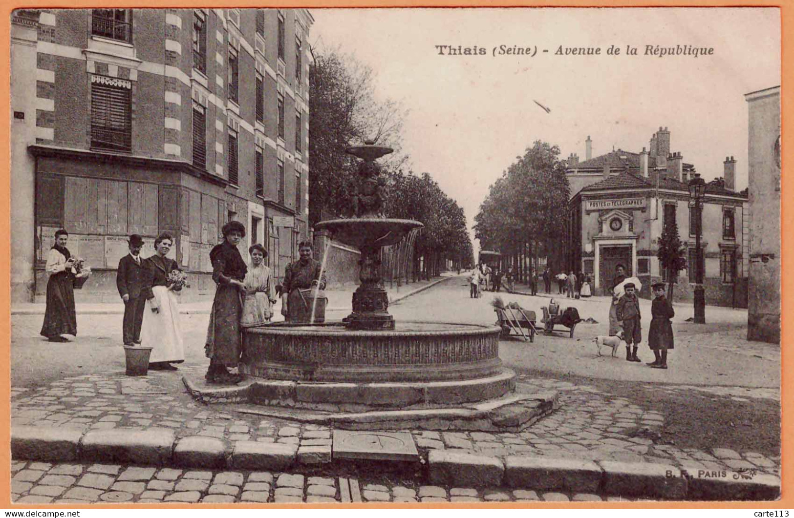 94 - B33862CPA - THIAIS - Avenue De La République - Poste Fontaine - Très Bon état - VAL-DE-MARNE - Thiais