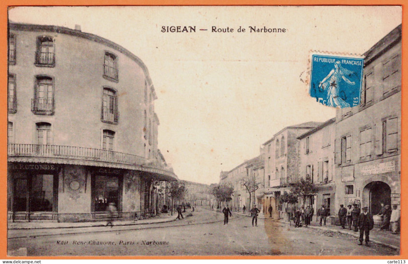 11 - B33782CPA - SIGEAN - Route De Narbonne - La Rotonde - Très Bon état - AUDE - Sigean