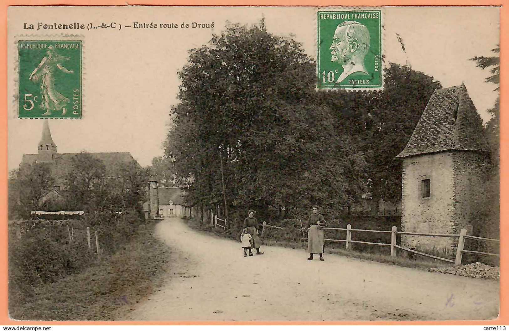 41 - B33760CPA - LA FONTENELLE - Entrée Route De Droué - Très Bon état - LOIR-ET-CHER - Andere & Zonder Classificatie