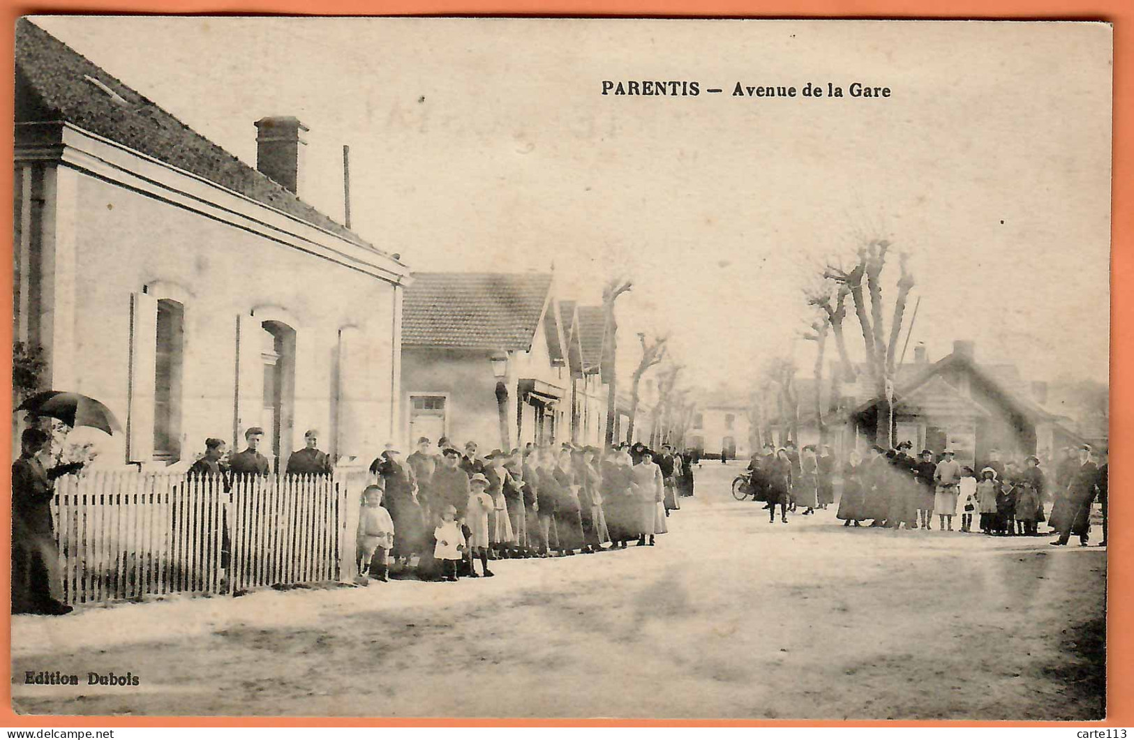 40 - B33755CPA - PARENTIS - Avenue De La Gare - Très Bon état - LANDES - Andere & Zonder Classificatie