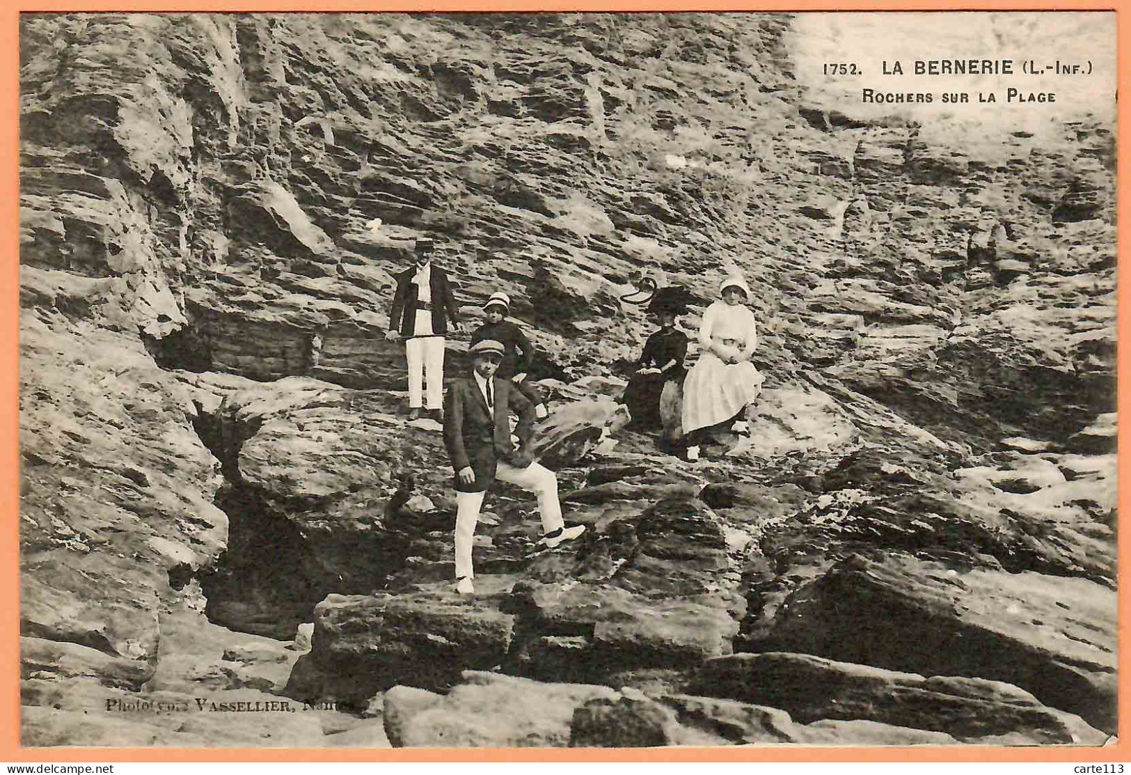 44 - B33728CPA - LA BERNERIE - Rochers Sur La Plage - Très Bon état - LOIR-ET-CHER - La Bernerie-en-Retz