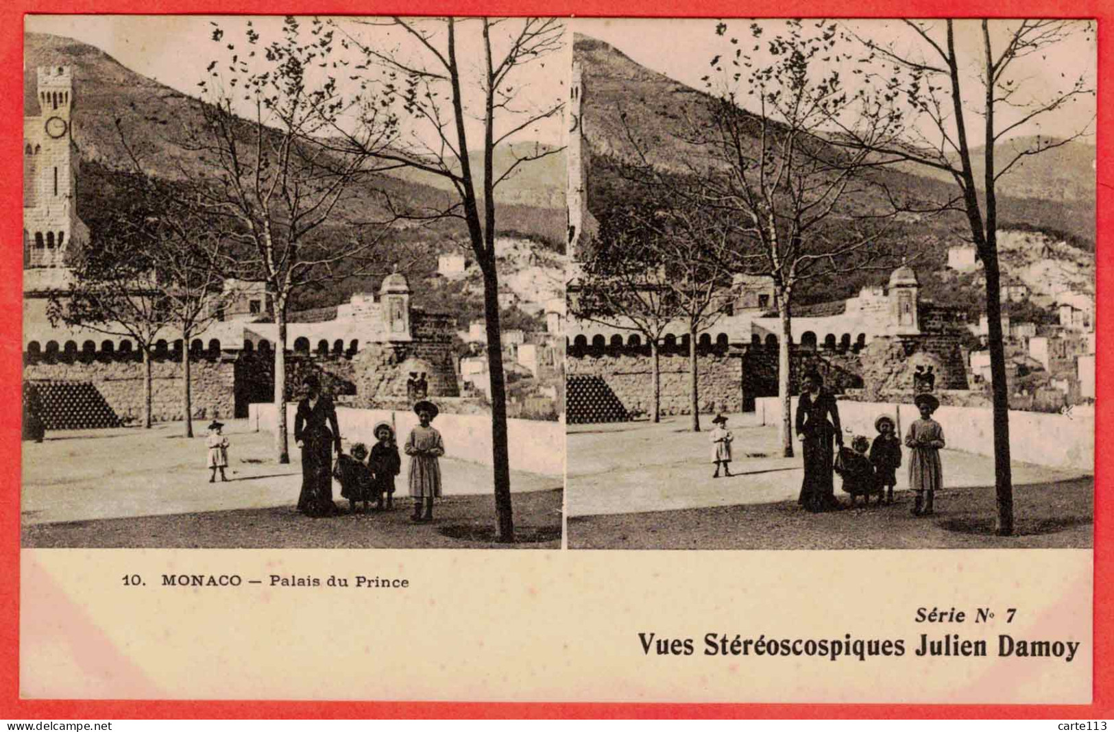 - B33701CPA - MONACO - Palais Du Prince - Vue Stereoscopique Julien Damoy - Très Bon état - EUROPE - Palais Princier