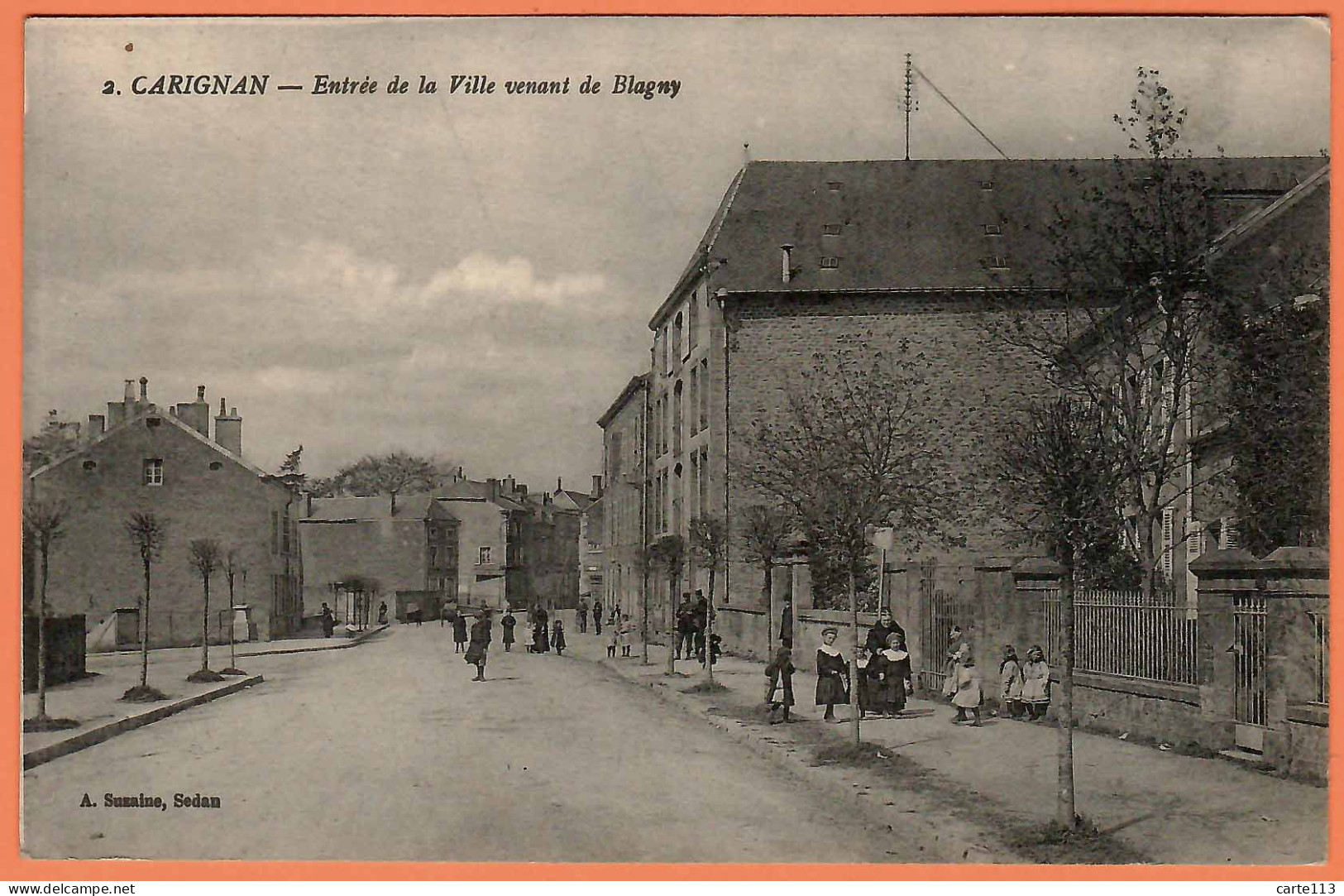 8 - B33710CPA - CARIGNAN - Entrée De La Ville Venant De BLAGNY - Très Bon état - ARDENNES - Andere & Zonder Classificatie