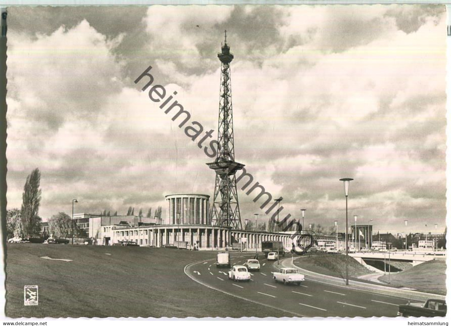 Berlin - Ausstellungsgelände - Funkturm - Foto-Ansichtskarte - Verlag Klinke & Co Berlin-Tempelhof - Charlottenburg