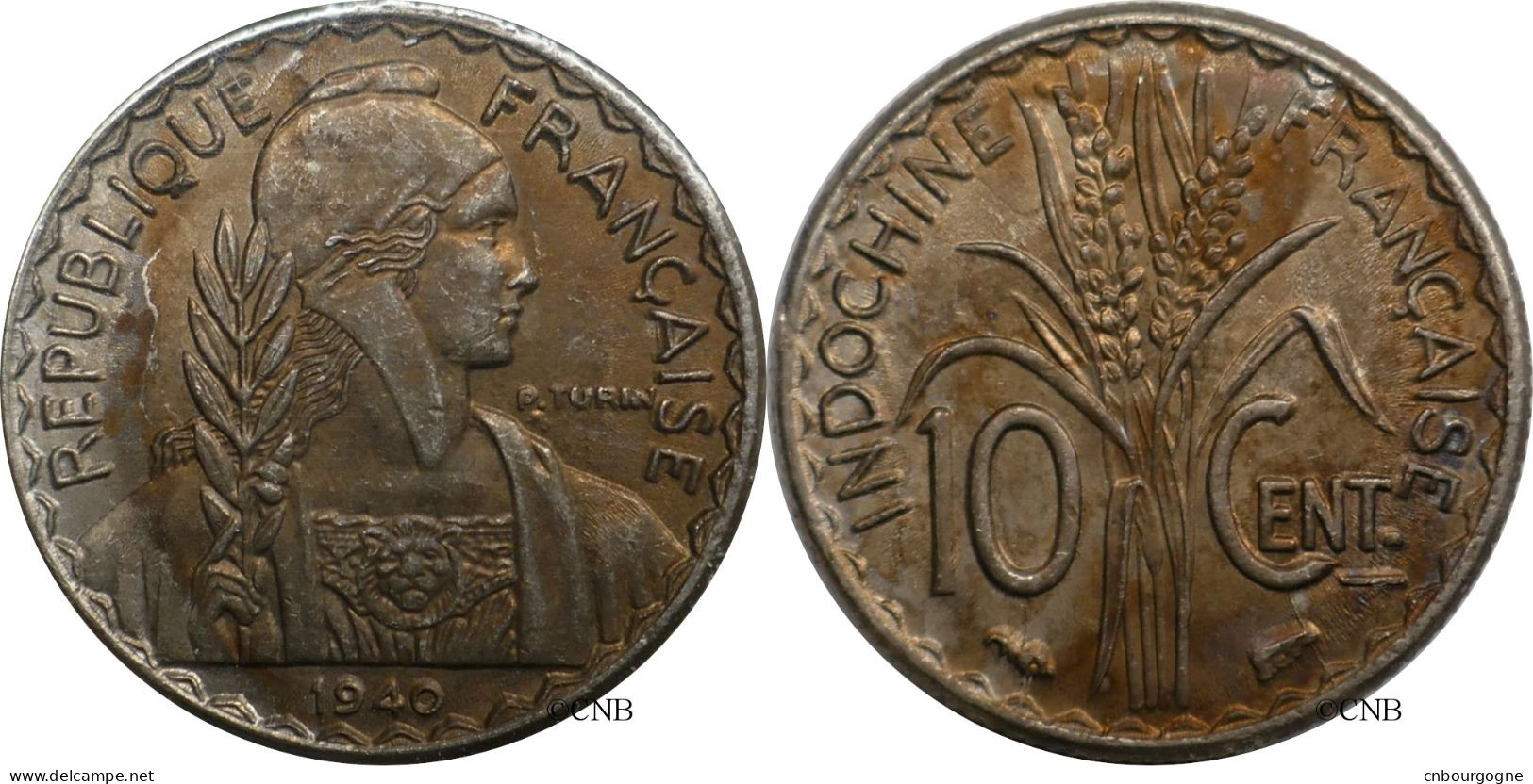 Indochine - Colonie Française - 10 Centimes 1940 - SUP/AU58 - Mon6324 - Indochina Francesa