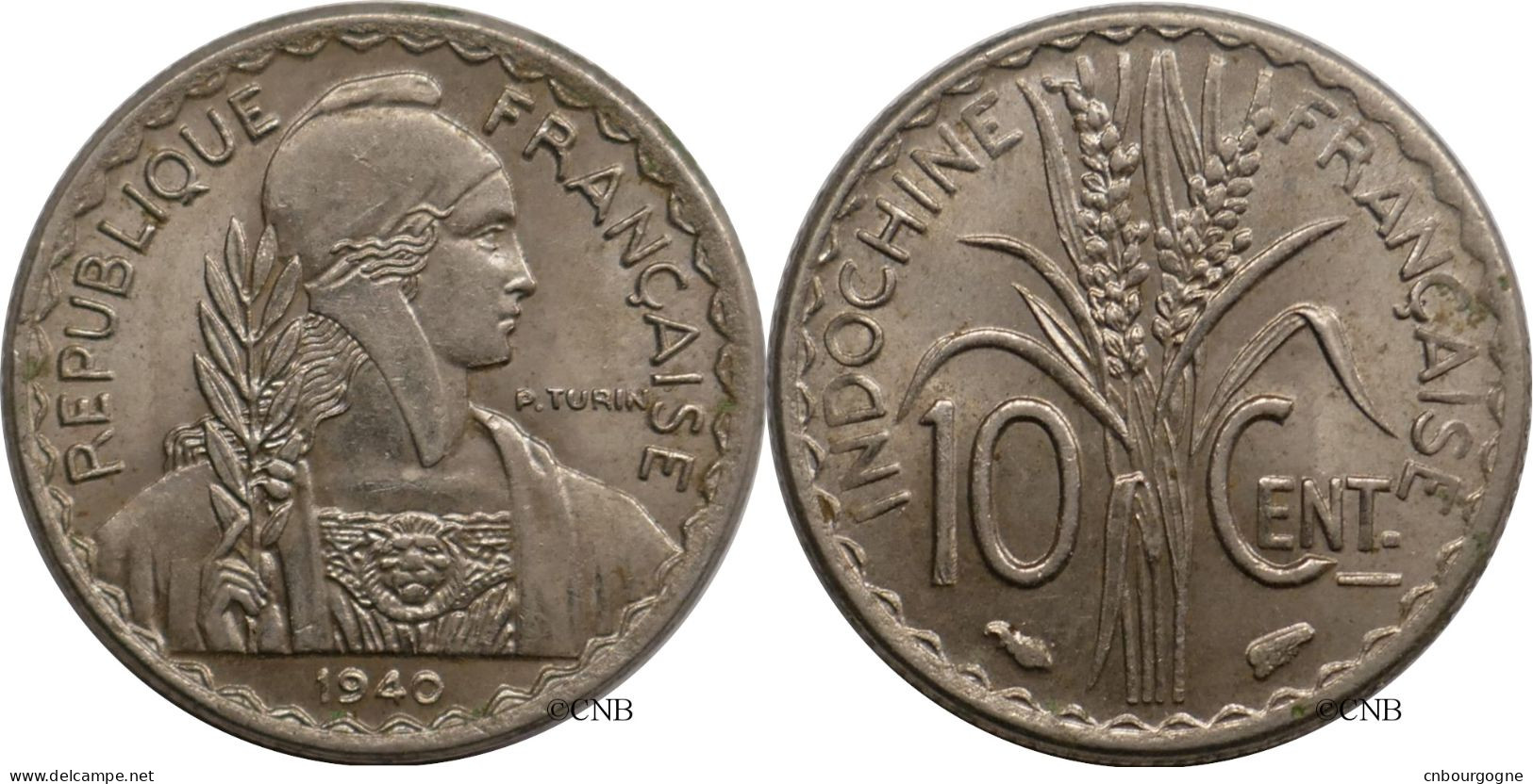 Indochine - Colonie Française - 10 Centimes 1940 - SUP/AU58 - Mon6325 - French Indochina