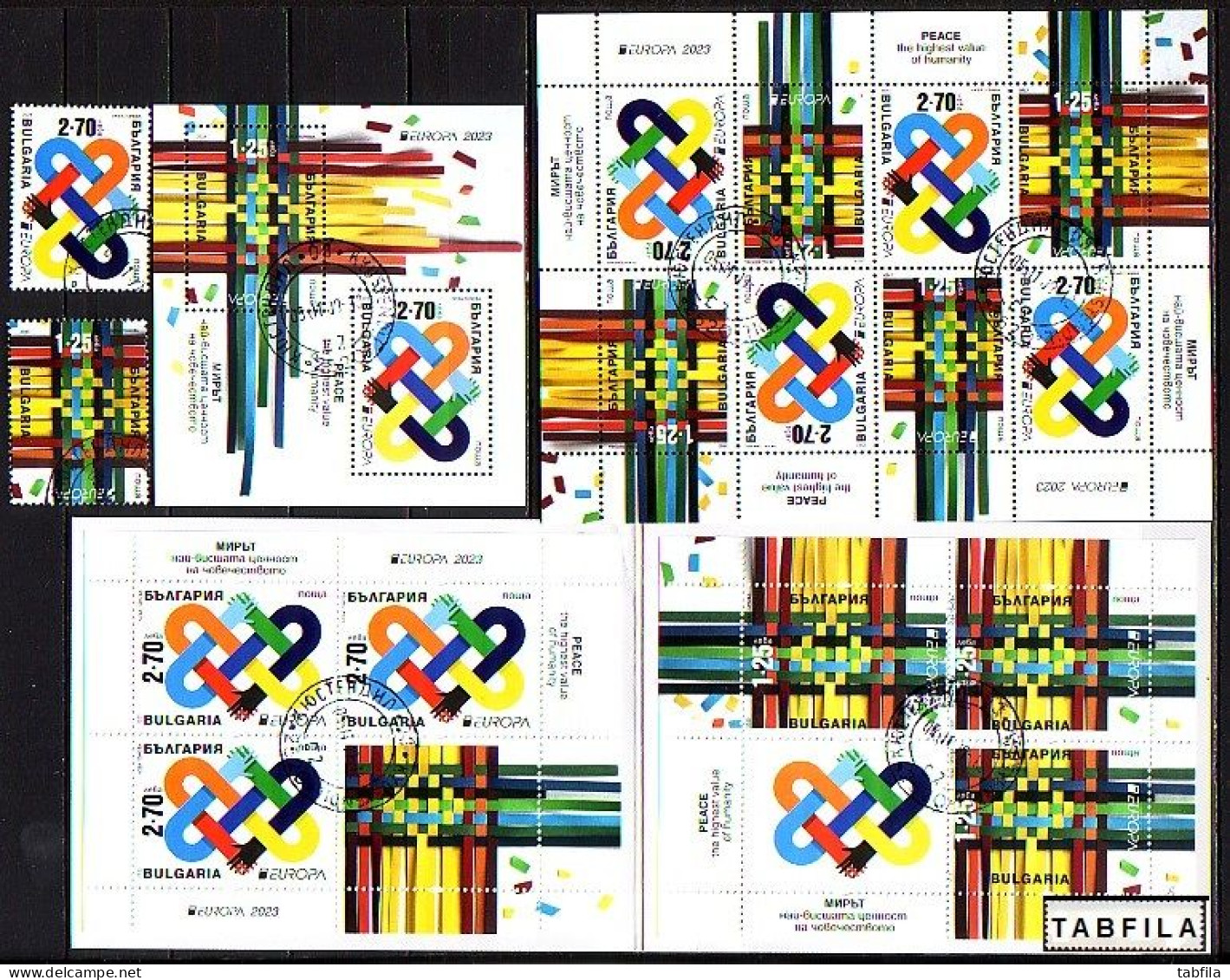 BULGARIA - 2023 - Europa-CEPT - Set + SS + MS + Book - Used - Usati