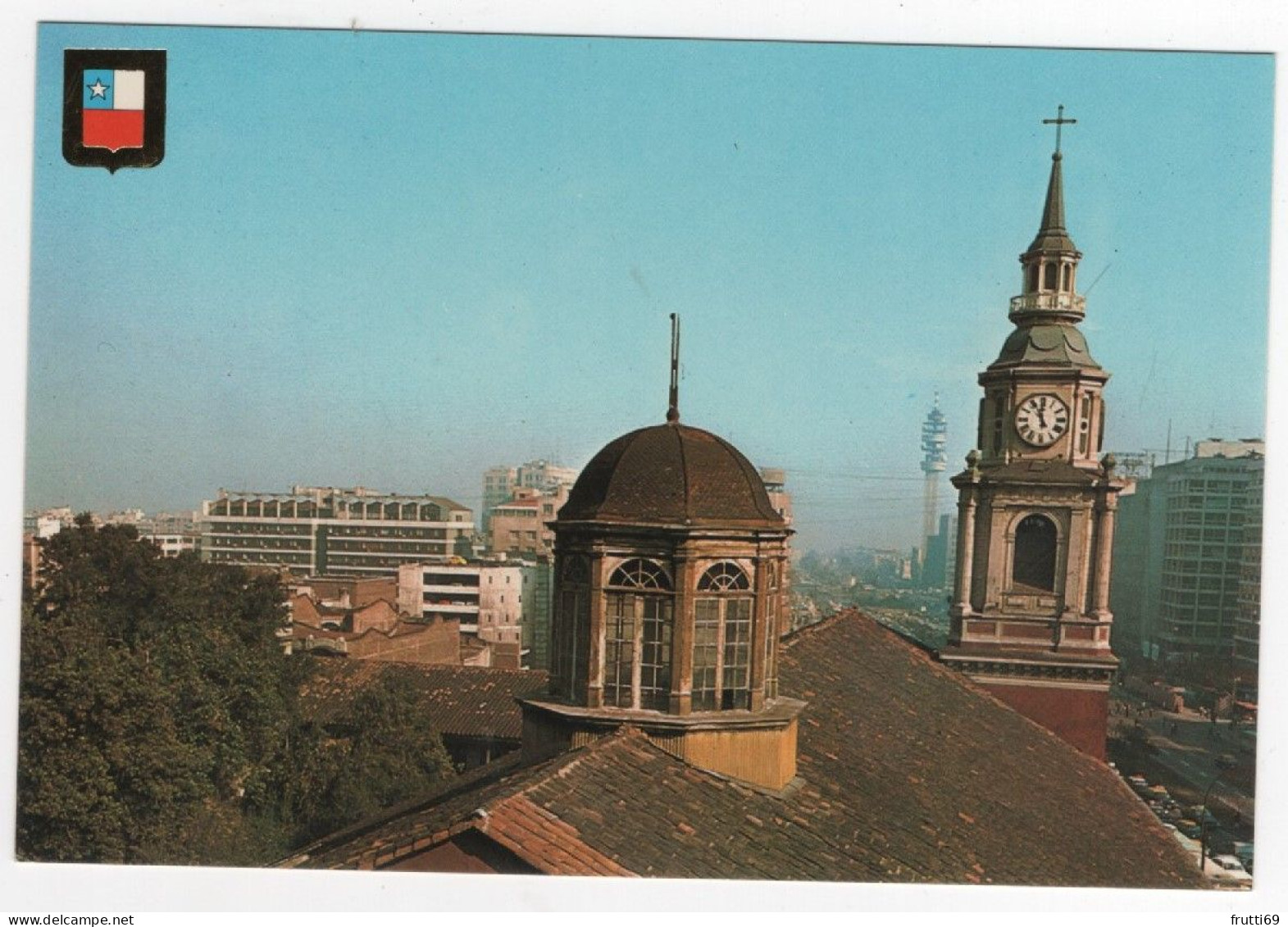 AK 214590 CHILE - Santiago - Campanario De La Iglesa Colonial De San Francisco - Chili