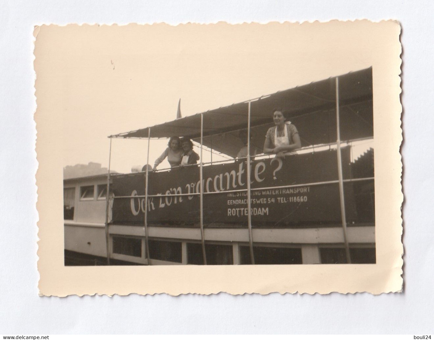 PHOTO 10 X 7  BATEAU CROISIRE A QUAI GOK ZON VACANTIE  ROTTERDAM - Andere & Zonder Classificatie