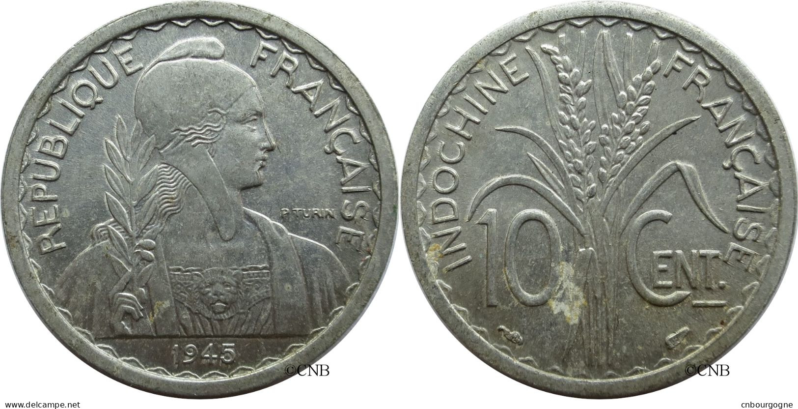 Indochine - Colonie Française - 10 Centimes 1945 - SUP/AU58 - Mon4310 - Indochine