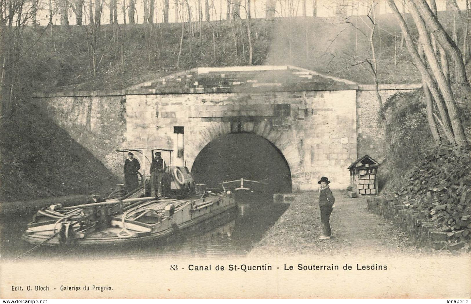 D7746 Canal De Saint Quentin Le Souterrain De Lesdins - Saint Quentin