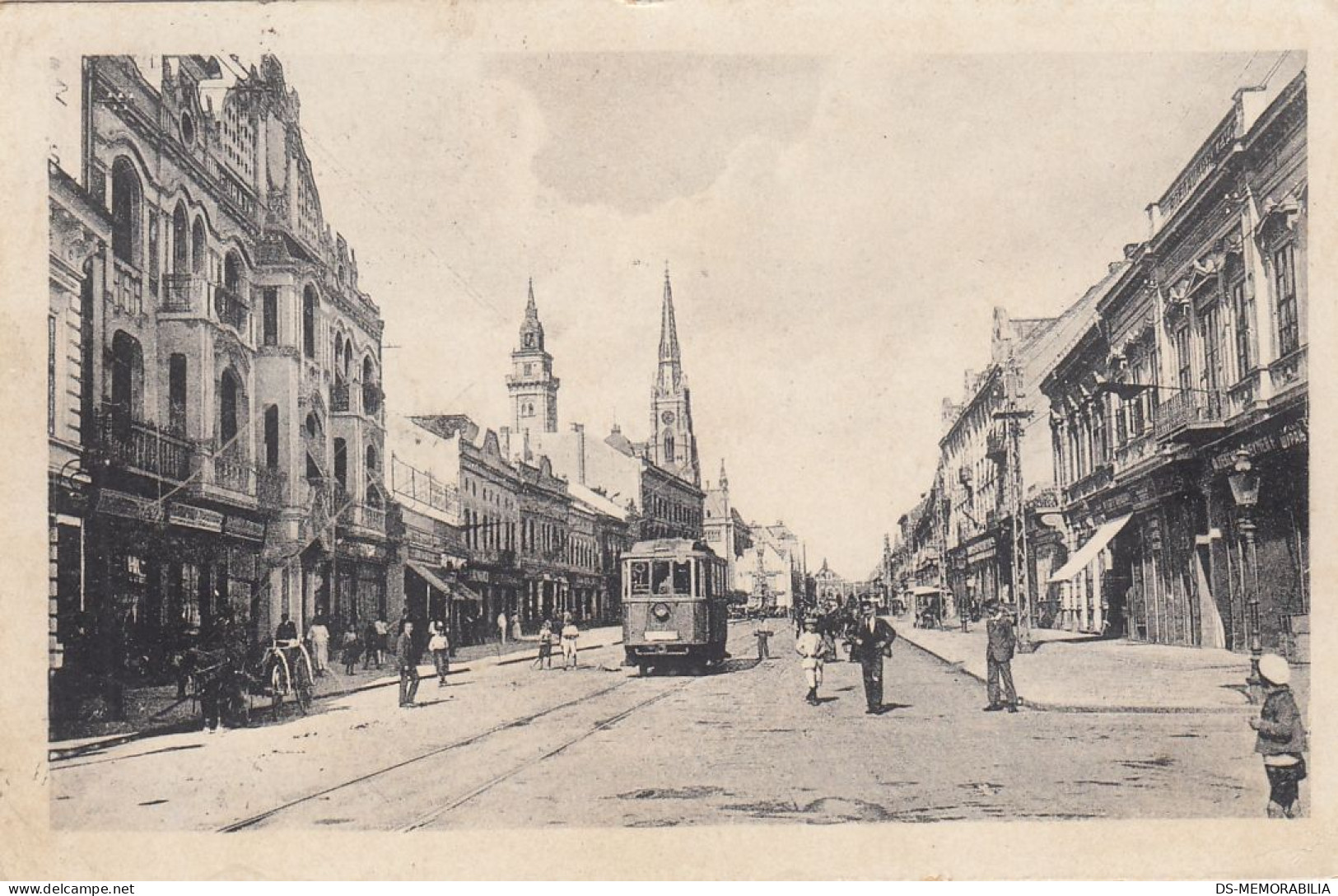 Novi Sad - Ulica Kralja Aleksandra , Tram 1923 - Serbien